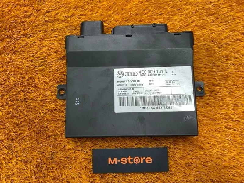 Блок управления бесключевым доступом Audi A8 2005 4E0909131L 4E/D3 BPK