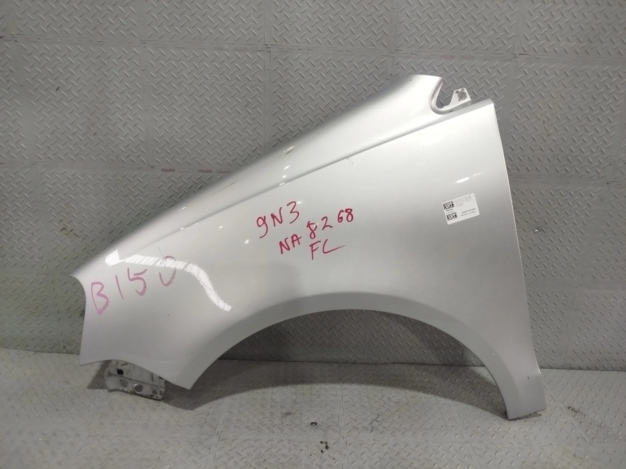 КРЫЛО VOLKSWAGEN POLO 9N1 9N2 9N3 9N4 6Q0821105E ПЕРЕДНЕЕ ЛЕВОЕ 2 МОДЕЛЬ серебро NA8268