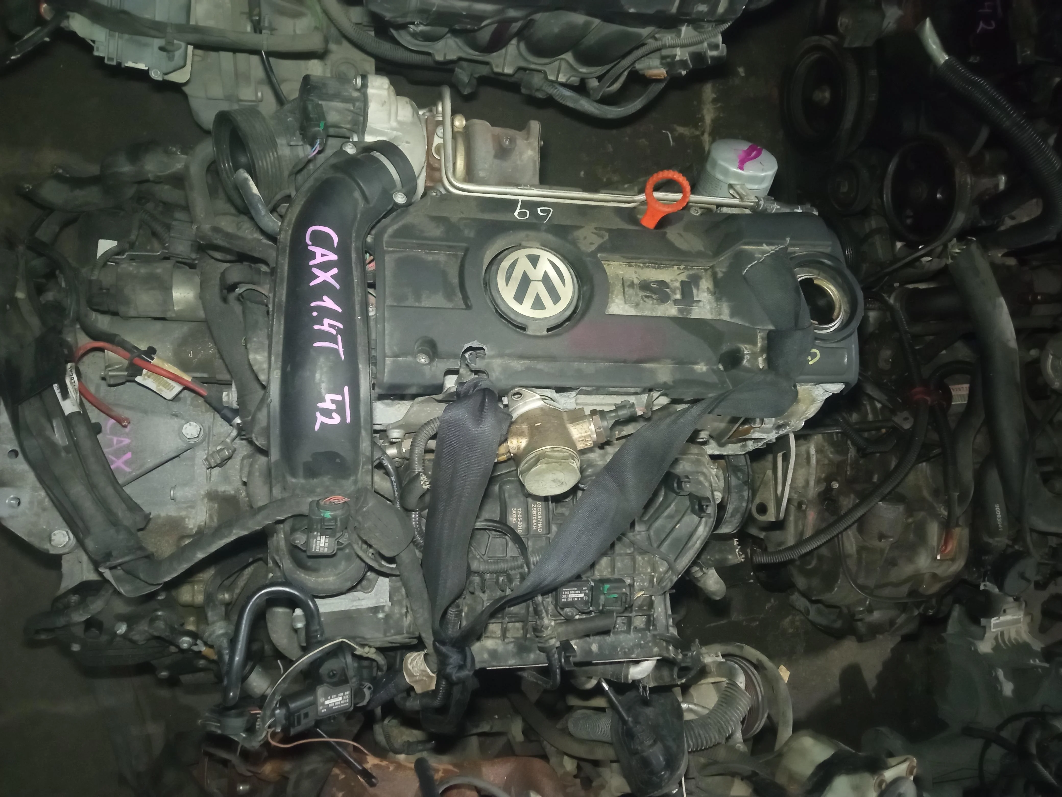 Двигатель VAG 1.4T CAX (CAXA CAXB CAXC) VW Golf Tiguan