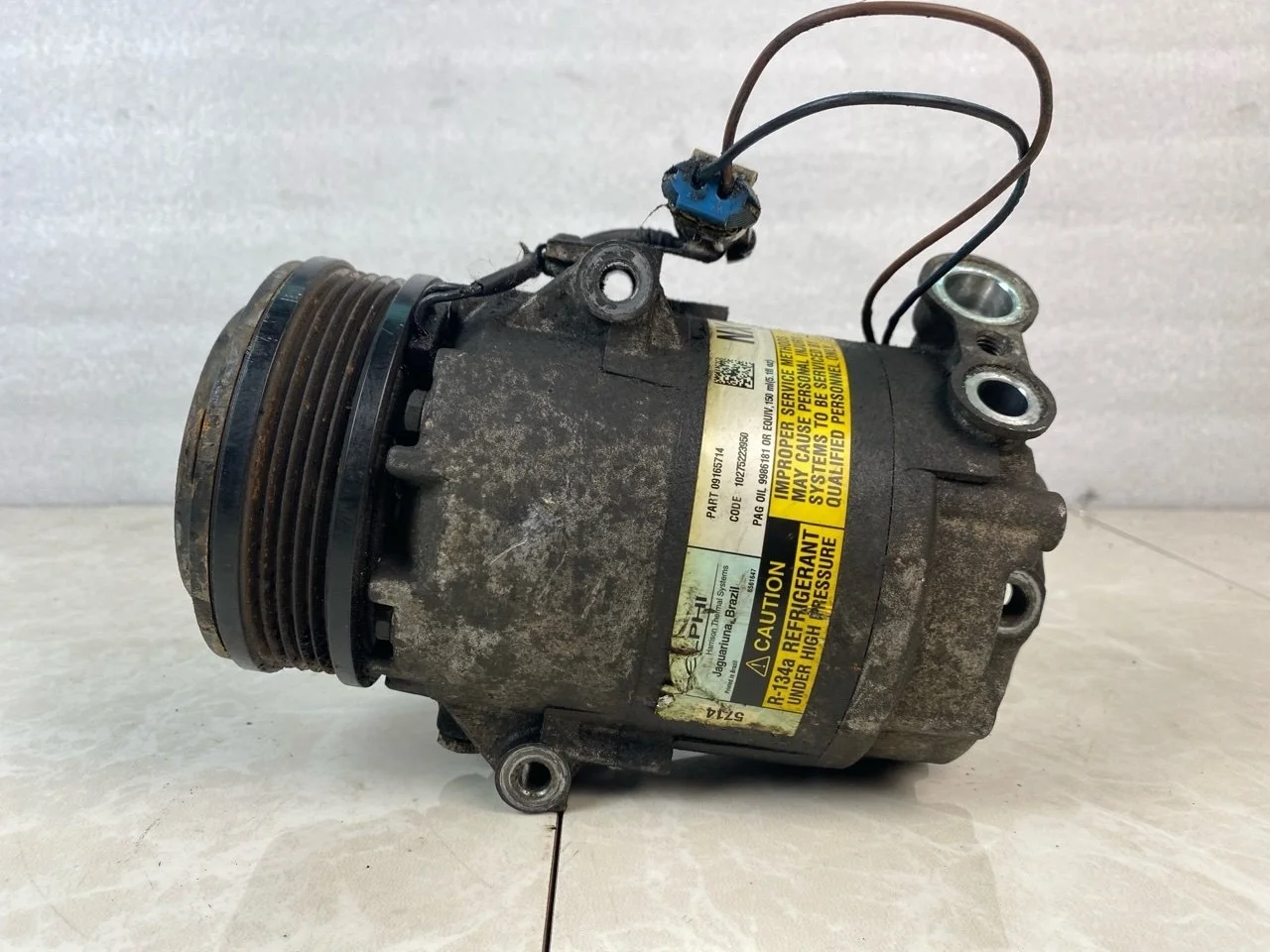 Компрессор кондиционера Opel Meriva A 2003-2010 09165714 1.4 Z14XEP