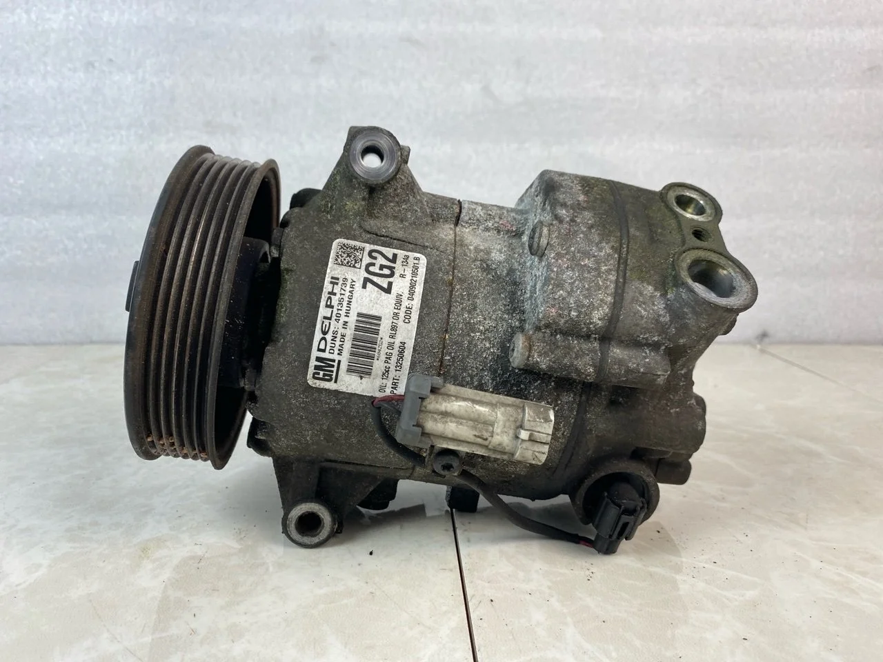Компрессор кондиционера Opel Astra J 2009-2016 13250604 1.6 A16XER