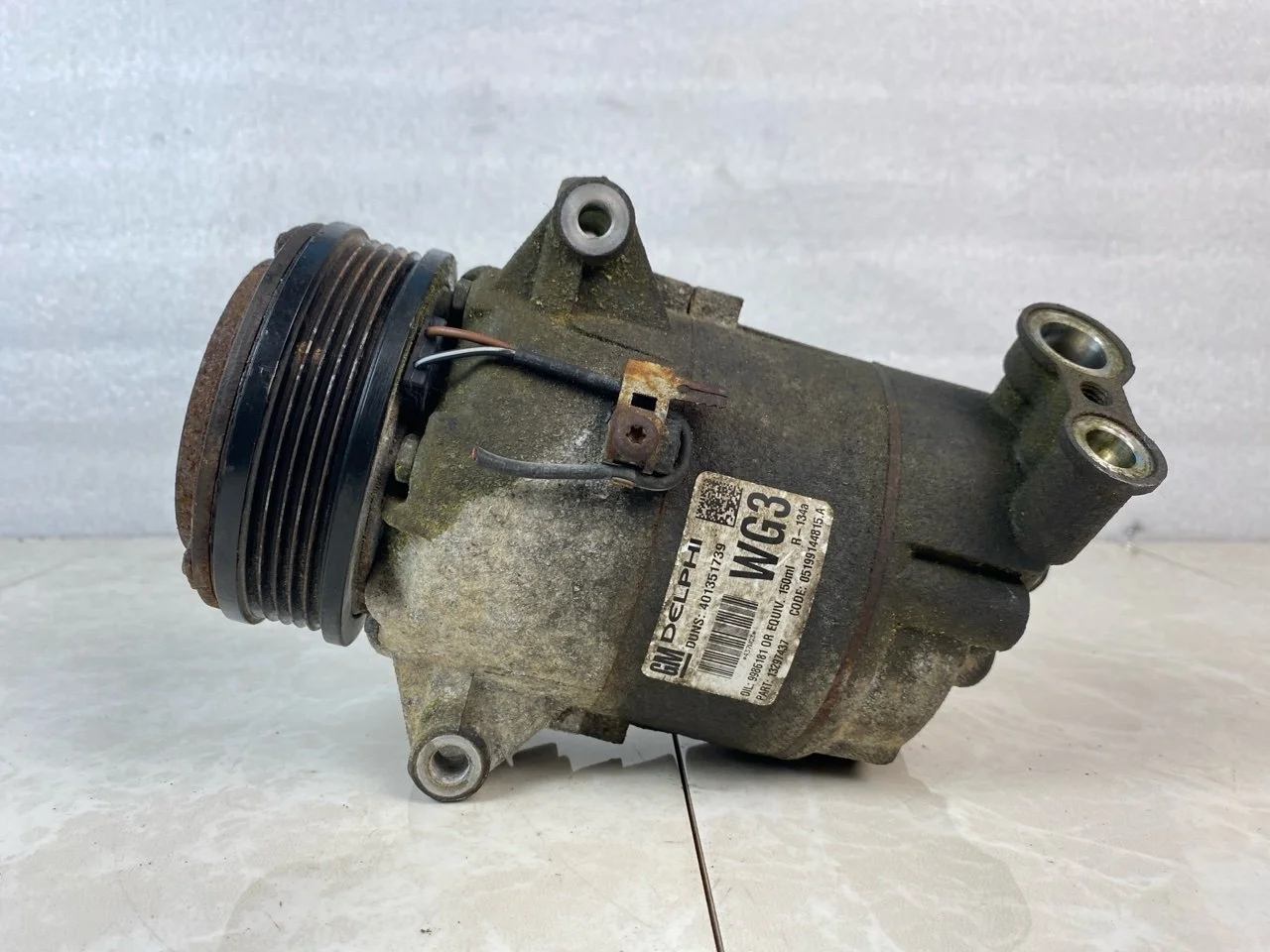Компрессор кондиционера Opel Astra H 2006-2014 13297437 1.8 Z18XER