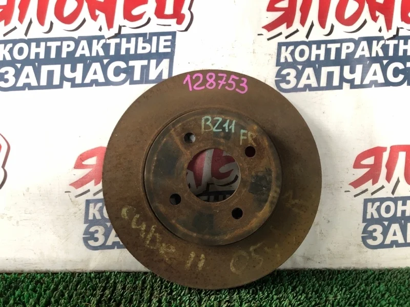 Тормозной диск Nissan Cube 40206AX000 BZ11 CR12DE, передний