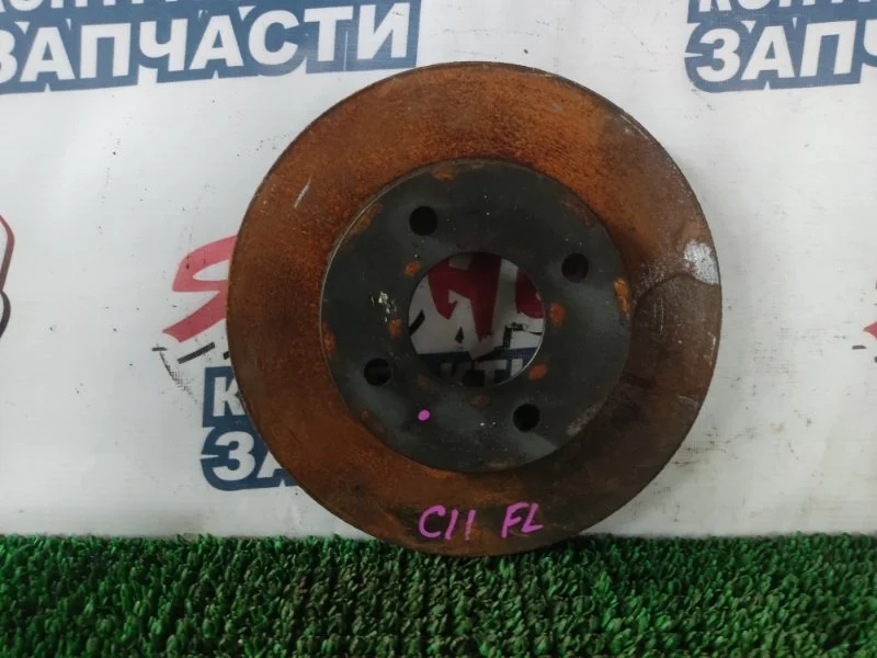 Тормозной диск Nissan Tiida 40206AX000 C11 HR15DE, передний