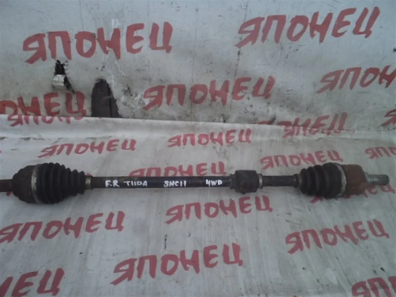 Привод Nissan Tiida 39100ED105 SNC11 HR15DE, передний правый