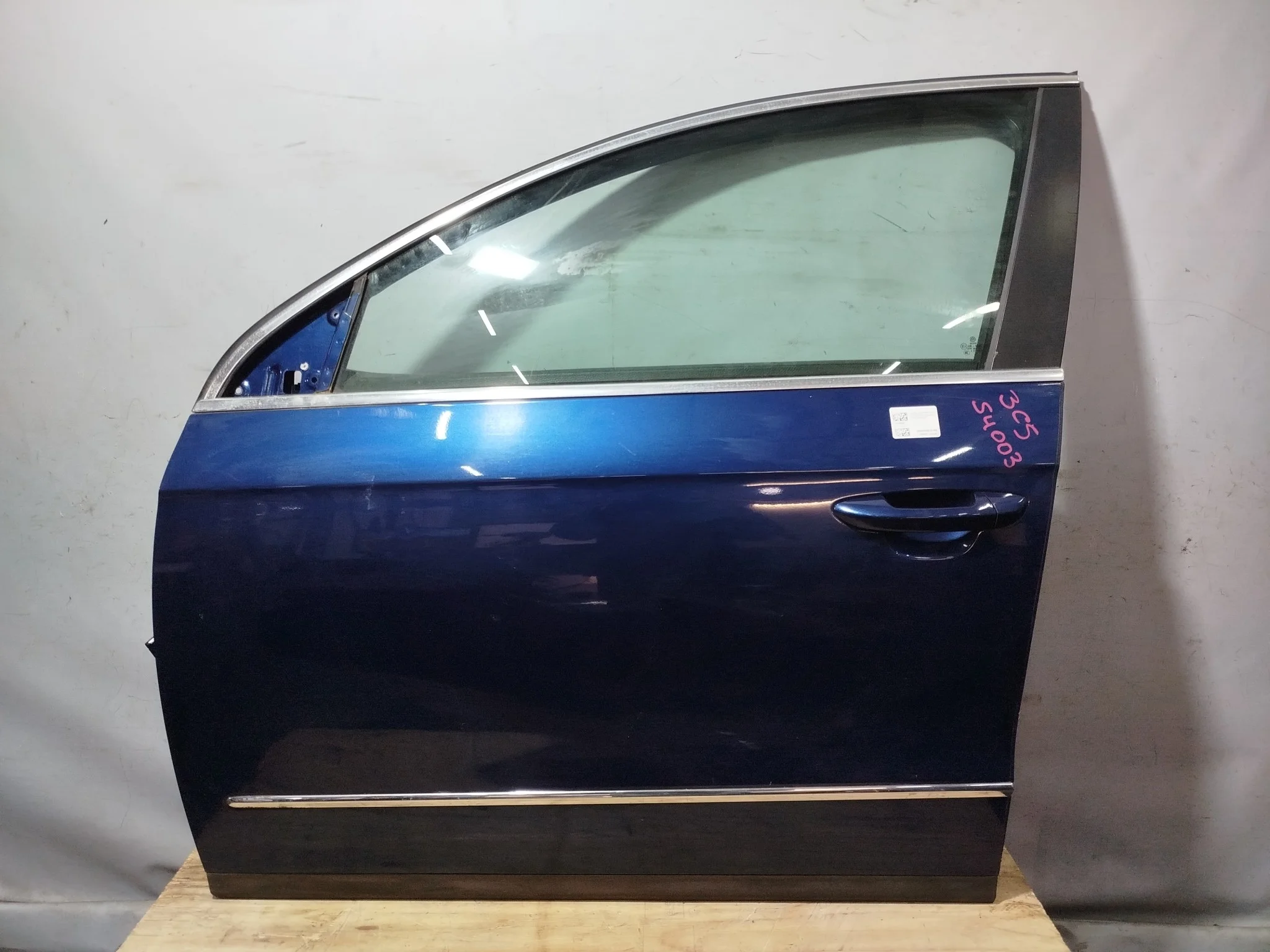 ДВЕРЬ VOLKSWAGEN PASSAT 3C2 3C5 B6 3C4831055J ПЕРЕДНЯЯ ЛЕВАЯ синий, LD5Q S4003