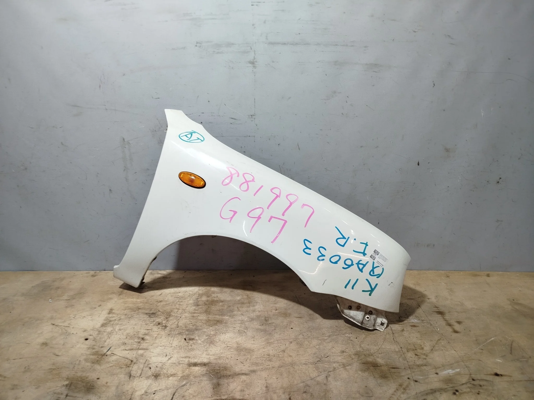 КРЫЛО NISSAN MARCH MICRA AK11 ANK11 HK11 K11 WAK11 WK11 6310072B30 ПЕРЕДНЕЕ ПРАВОЕ 3 МОДЕЛЬ белый, 531 QA6033