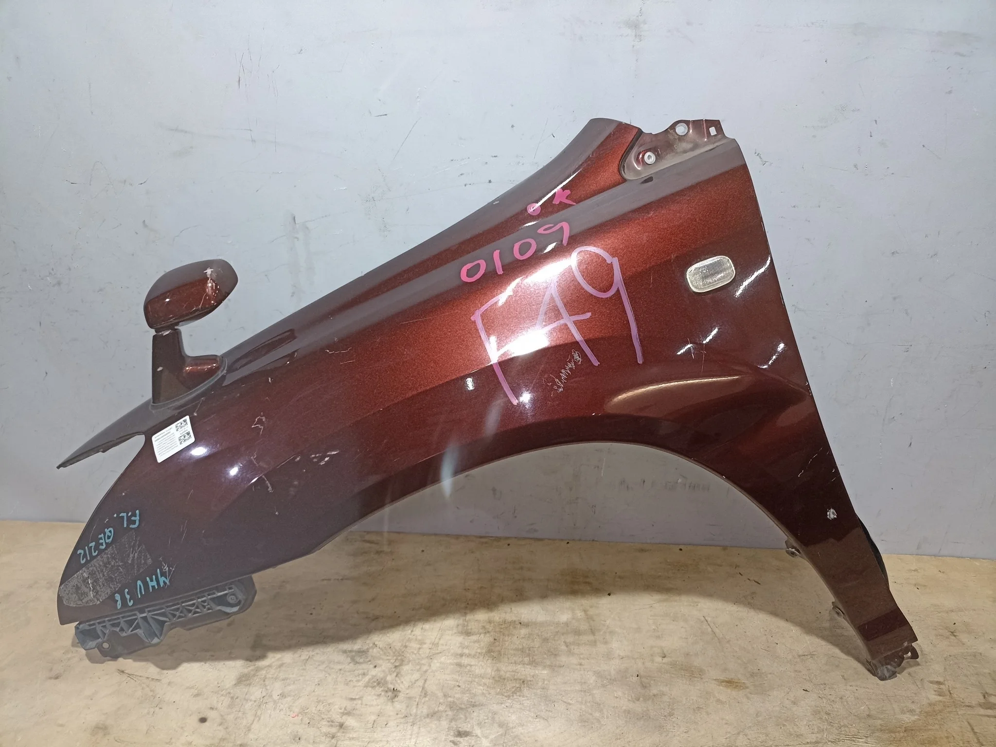 КРЫЛО TOYOTA LEXUS HARRIER RX300 RX330 RX350 RX400H ACU30W ACU35W... GSU35 GSU35W GSU36W MCU30W MCU31W MCU35 MCU35W MCU36W MCU38 MHU38W 5380248050 ПЕРЕДНЕЕ ЛЕВОЕ бордовый, 4S6 QE212