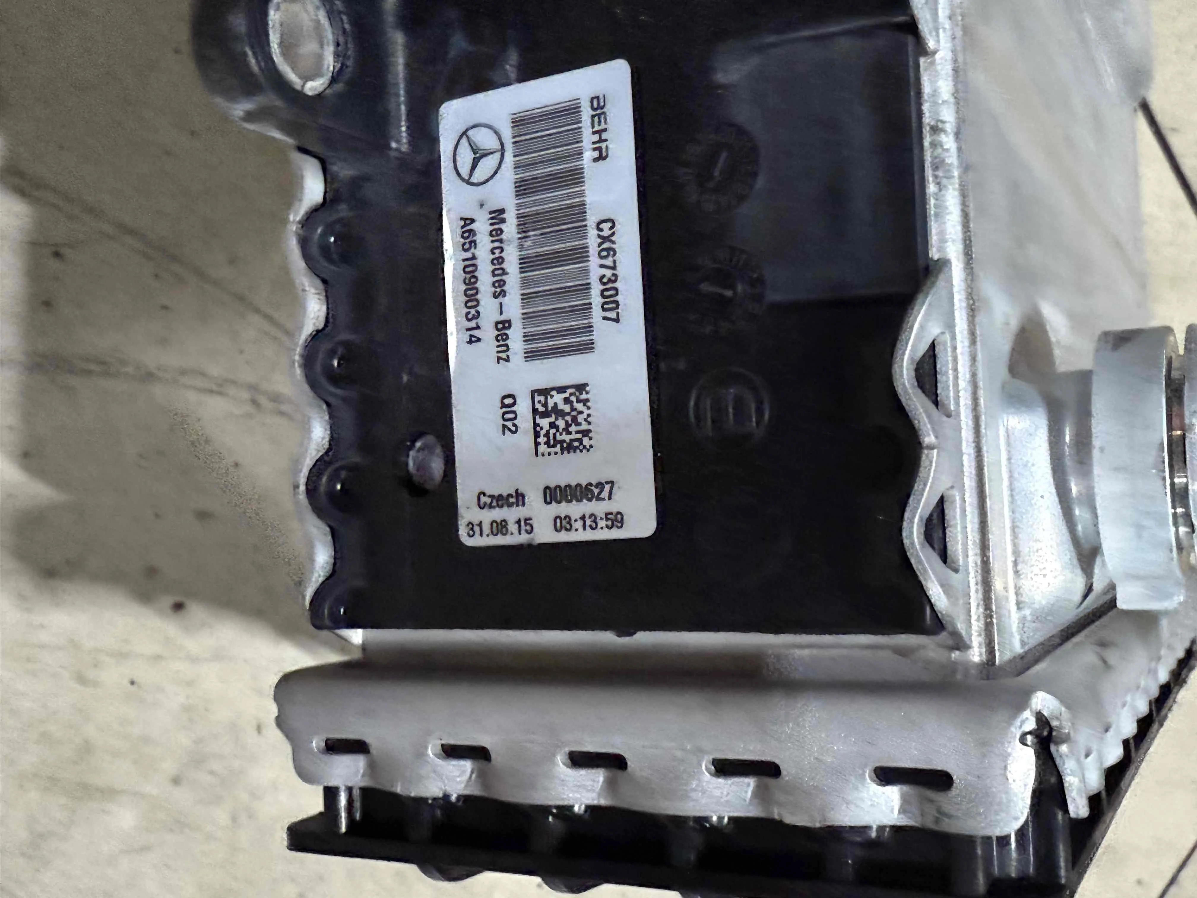 Интеркулер Mercedes-Benz C-класс W205/S205/C205/A205 (2014—2018)  2.2 CDi