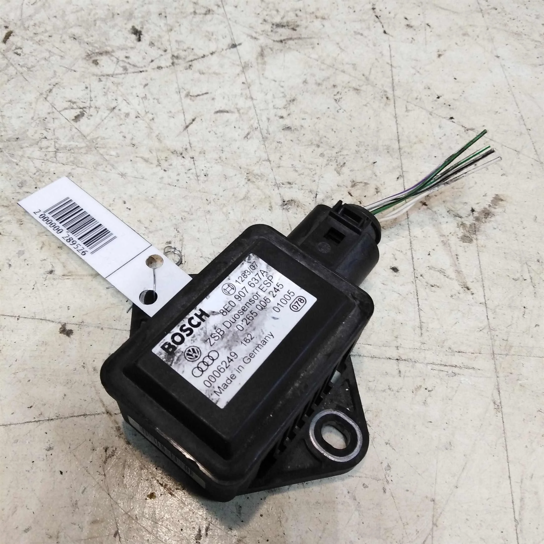 Датчик ускорения Audi A4 B6 8E (арт. 45143)