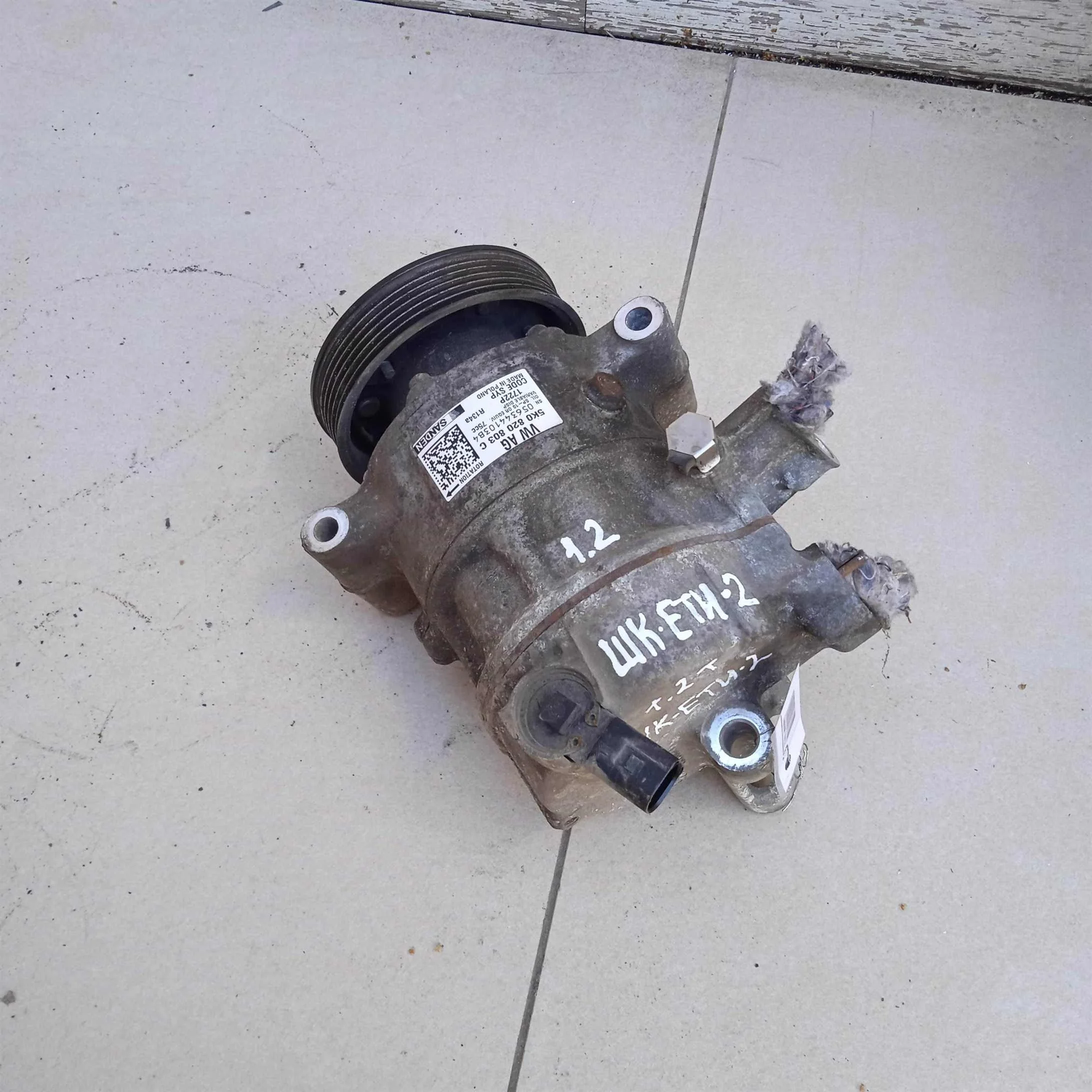 Компрессор кондиционера Skoda Yeti I   (арт. 89991)