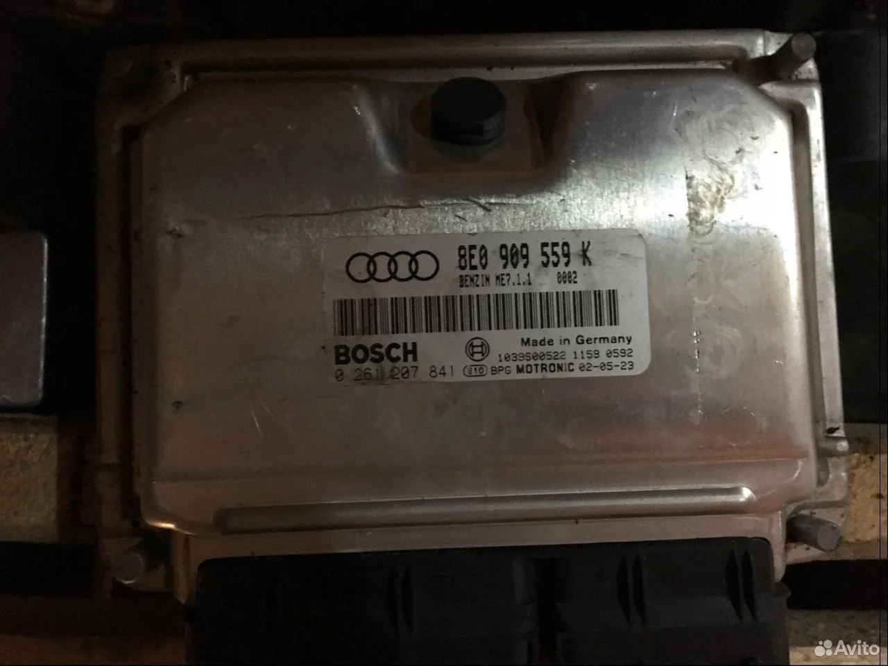 Эбу двигателя 8e0909559k audi a4 8e b6