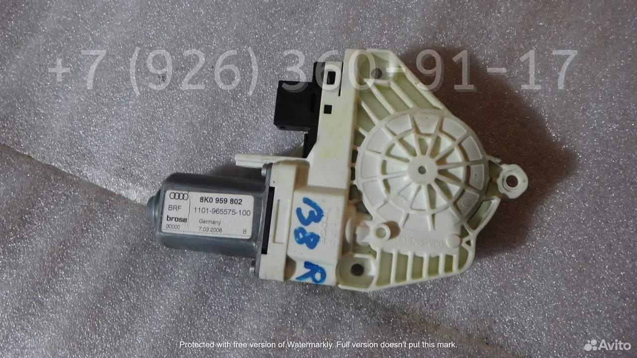 Мотор стеклоподъемника правый audi a4 b8 8k