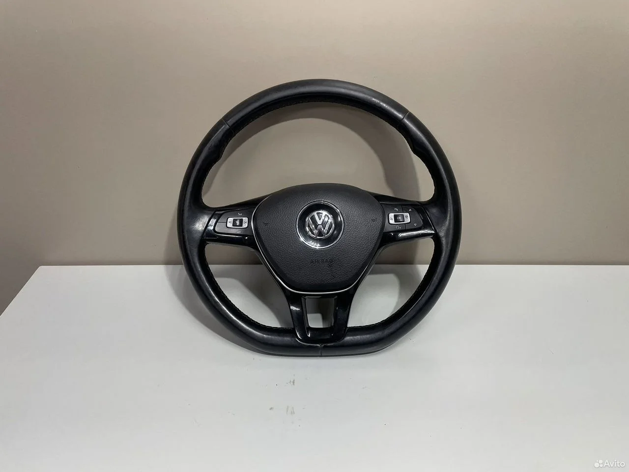 Руль кожаный с подушкой volkswagen polo 5