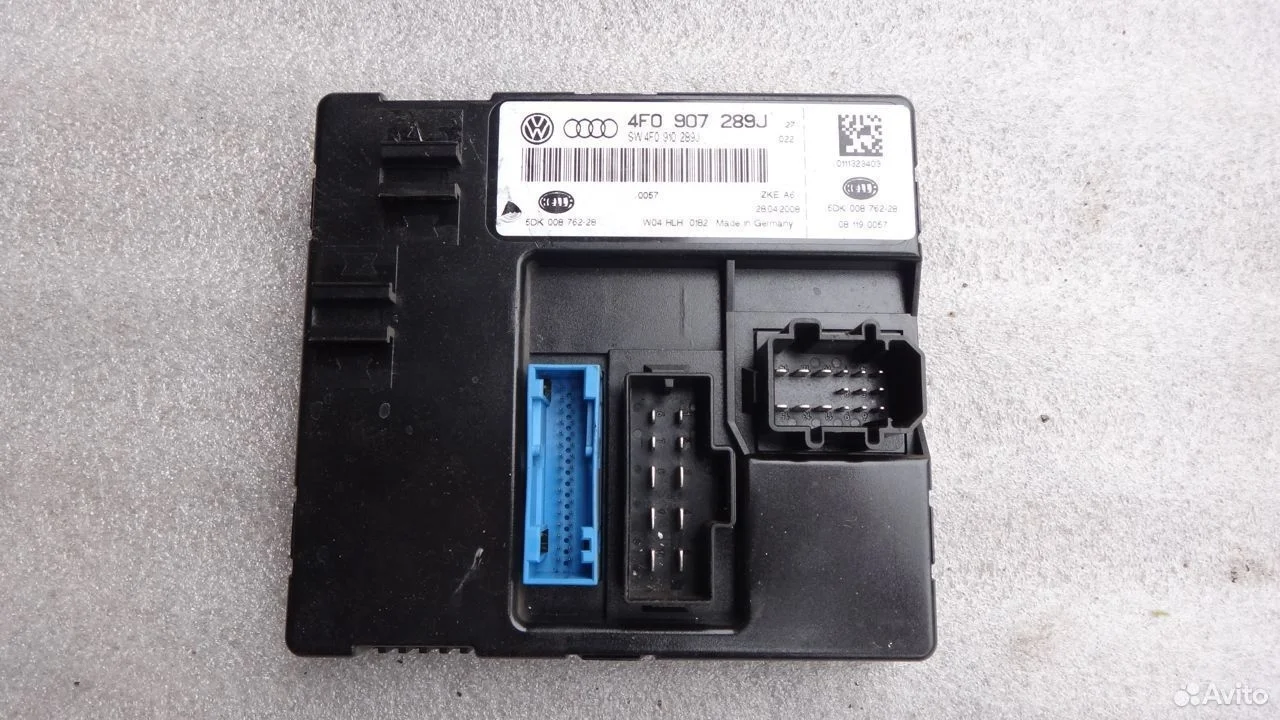 Блок комфорта audi a6 c6 4f 4f0907289j