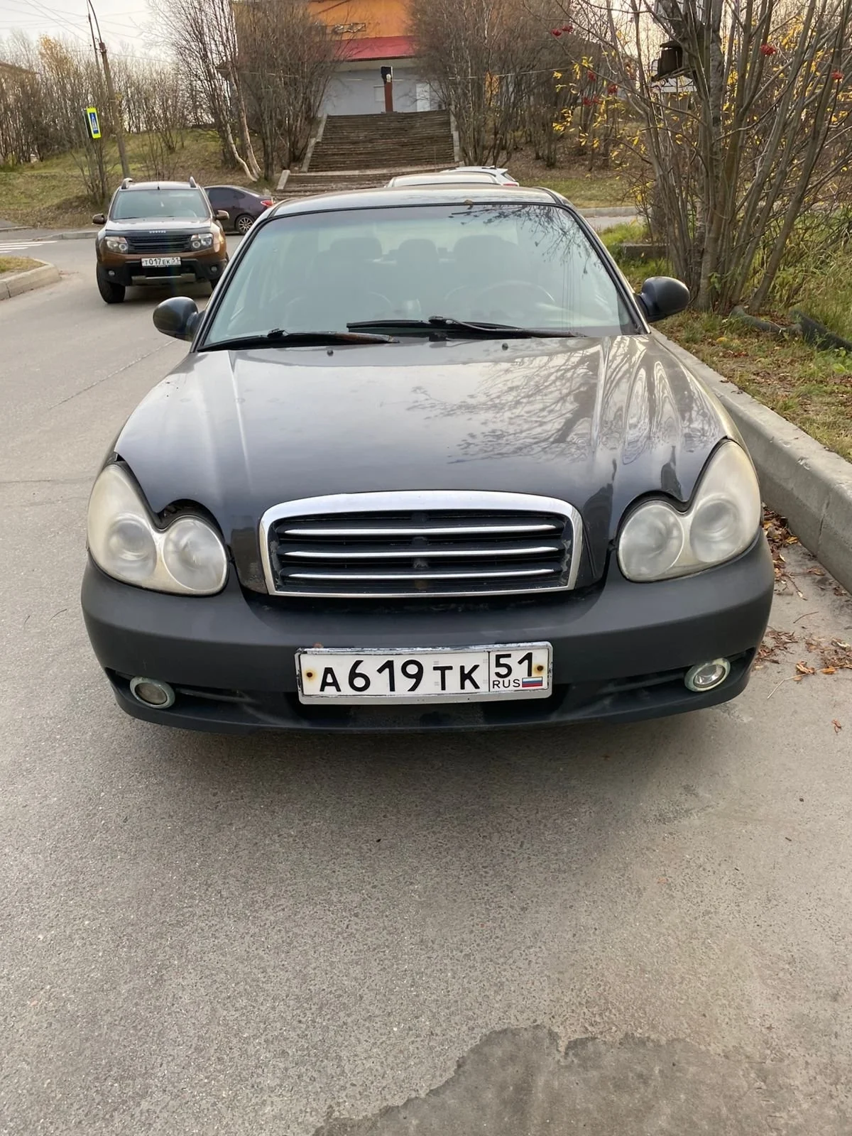 Бампер передний Hyundai Sonata EF RU 2002-2013