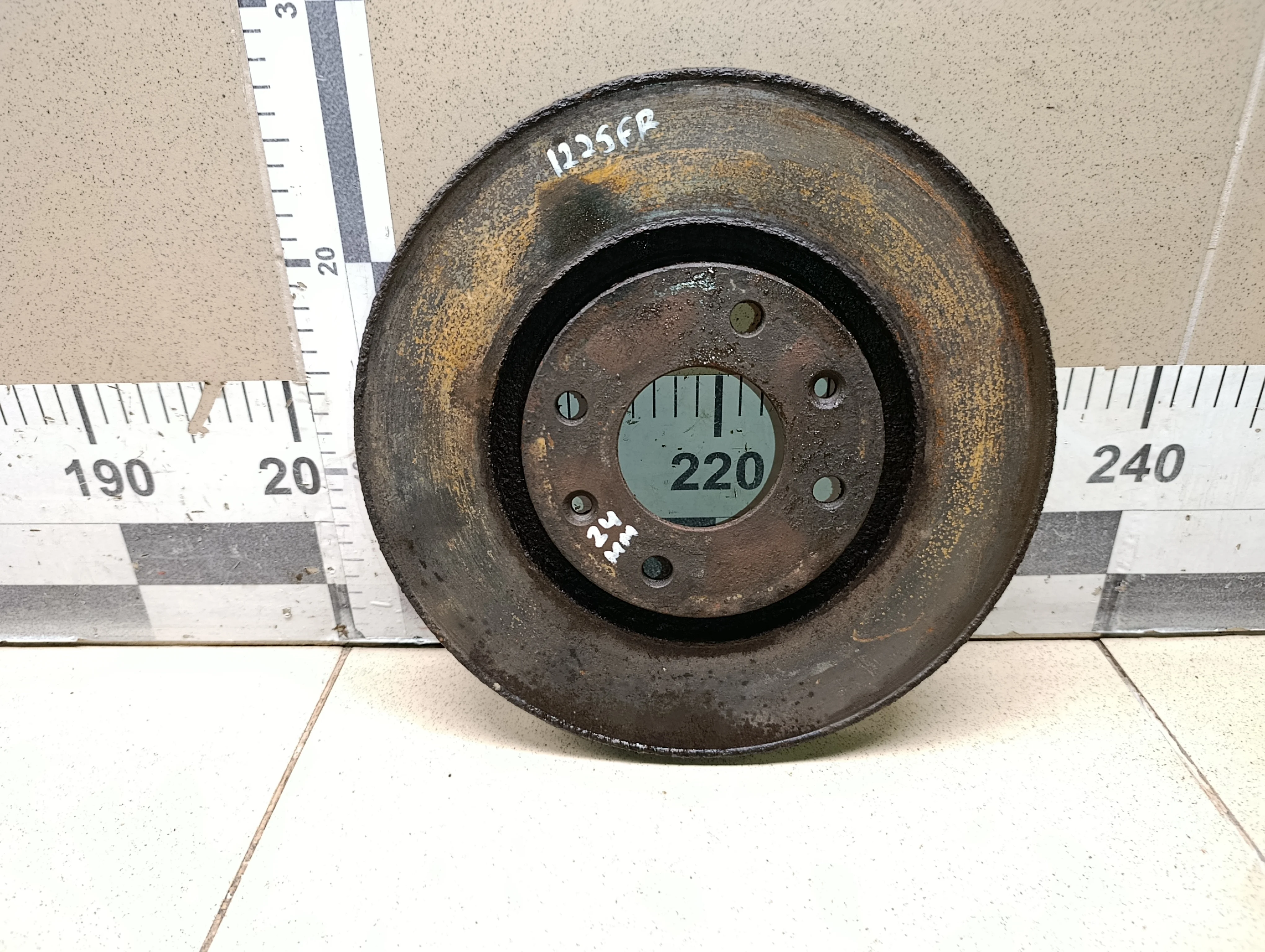 Диск тормозной передний вентилируемый 206 1998-2012