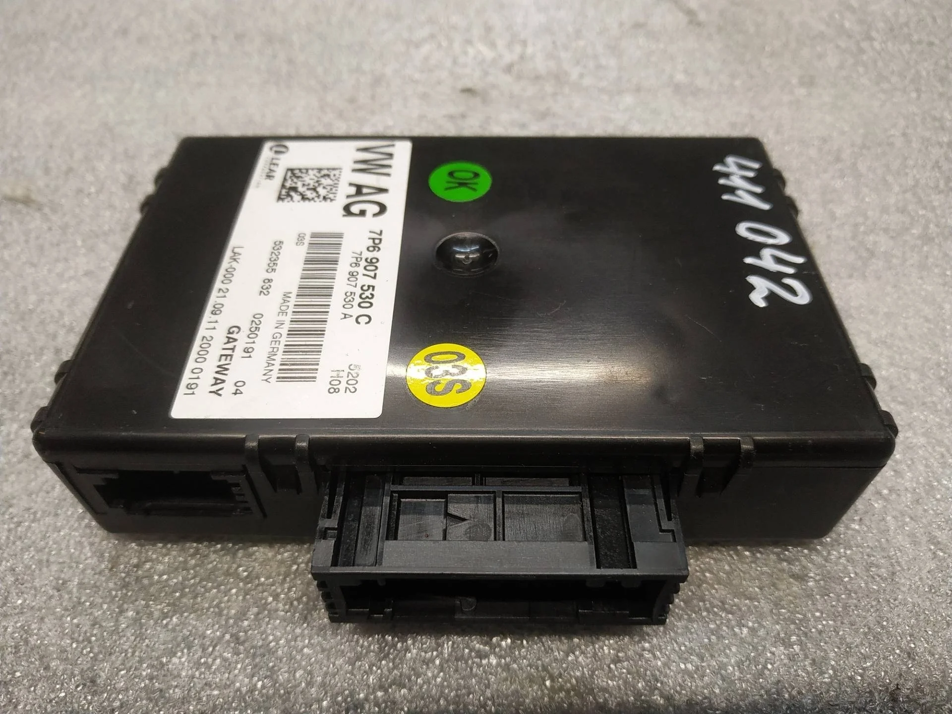 блок управления мультимедия Volkswagen Touareg 7P6 2012