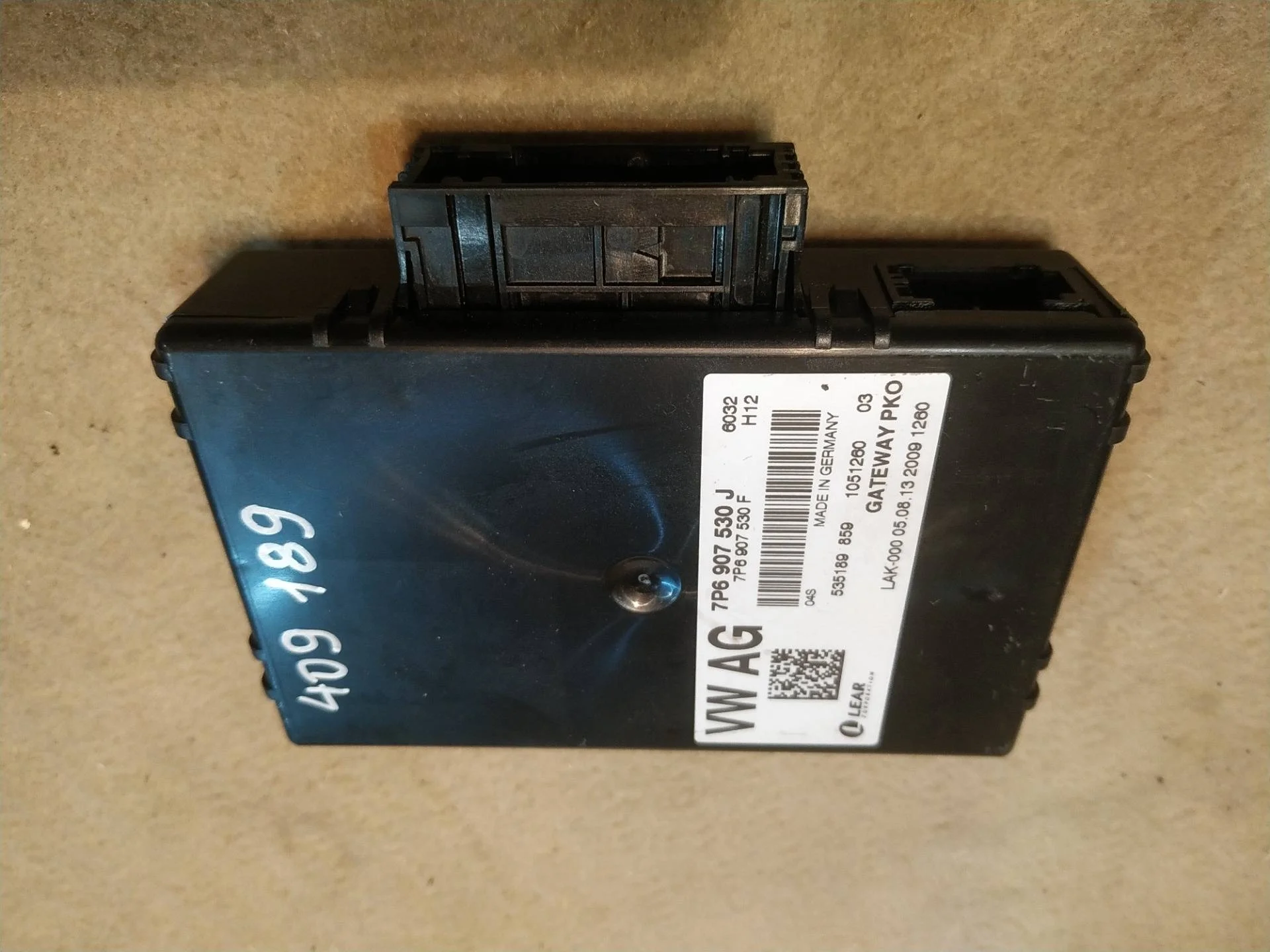 блок управления мультимедия Volkswagen Touareg 2 7P6 2014