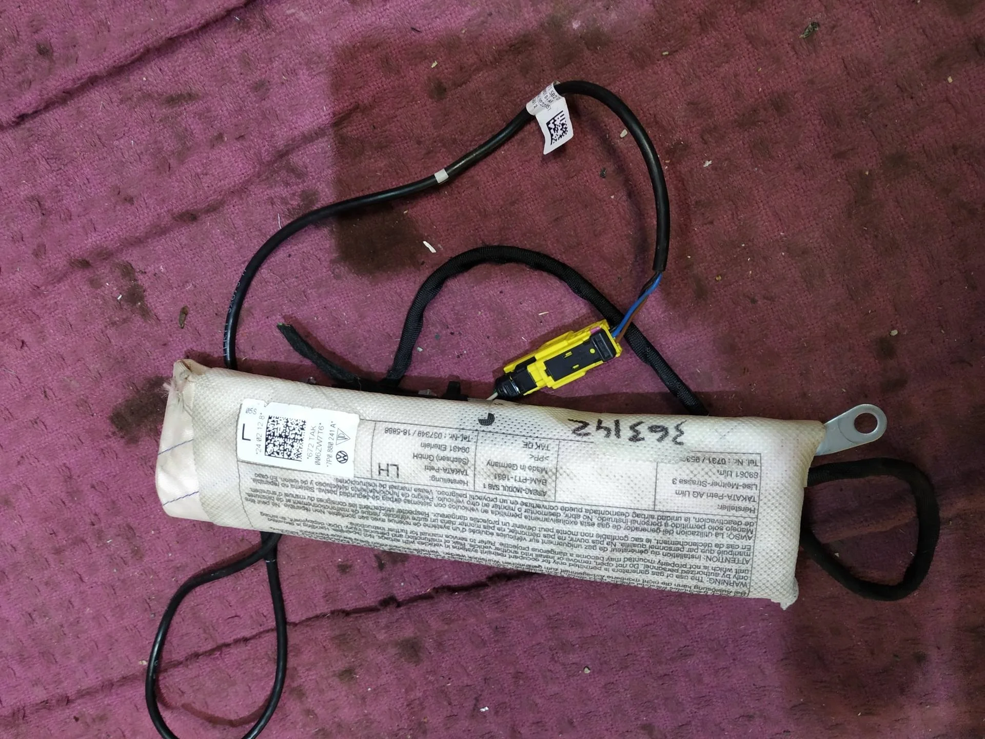 подушка безопасности (Airbag) Volkswagen Touareg 2  2013