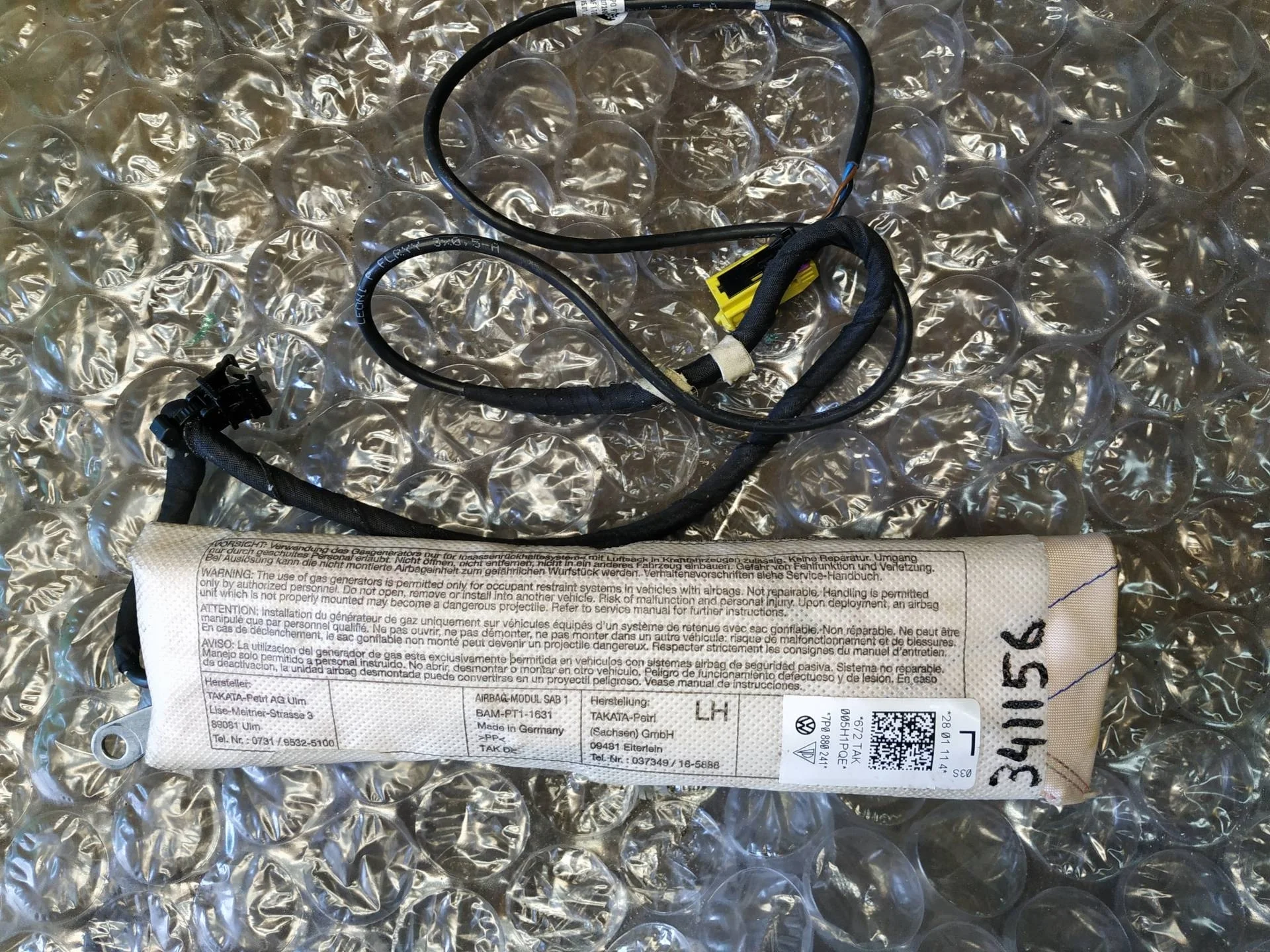 подушка безопасности (Airbag) Volkswagen Touareg 2  2013