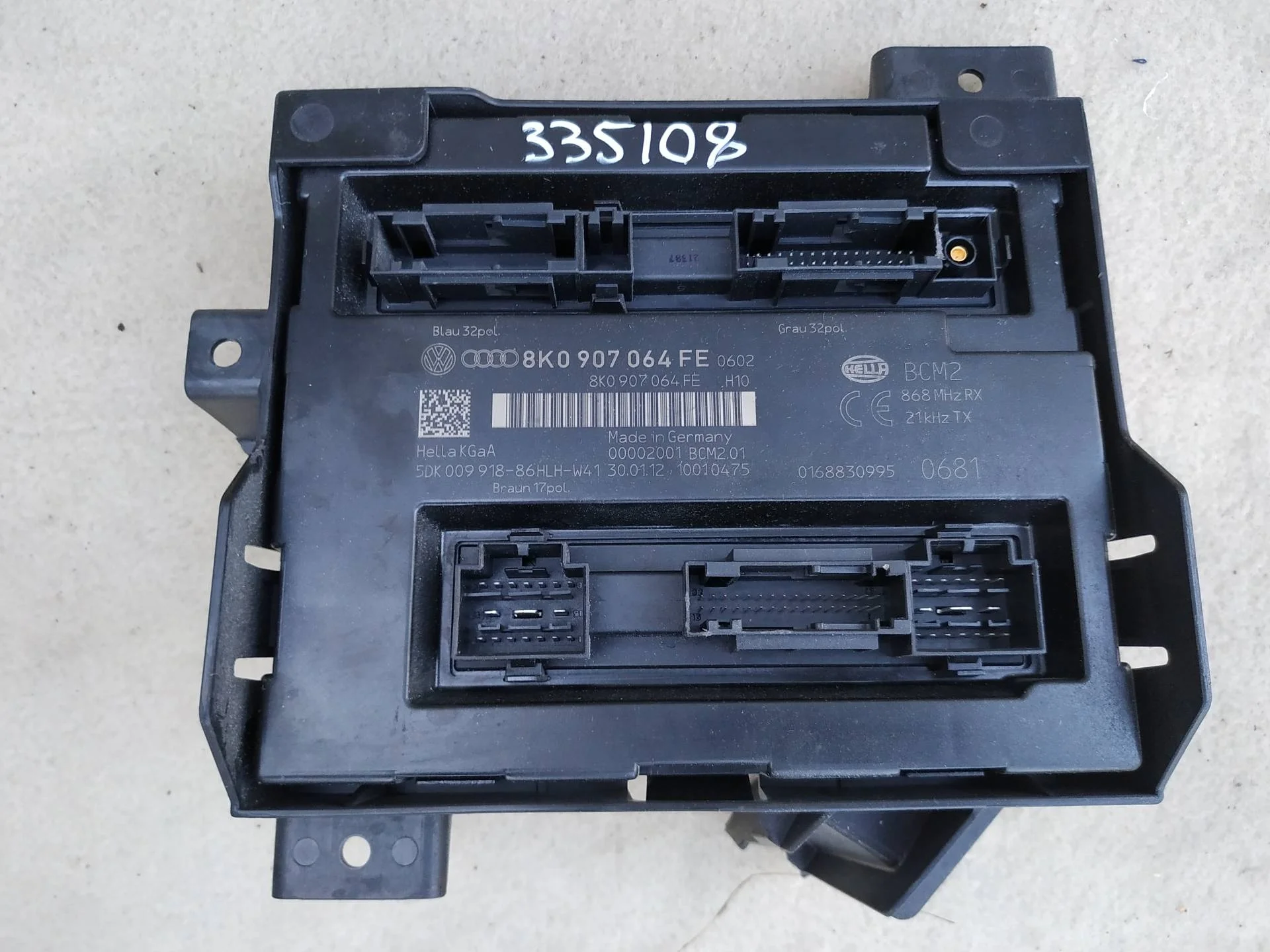 блок комфорта Audi A4  2013