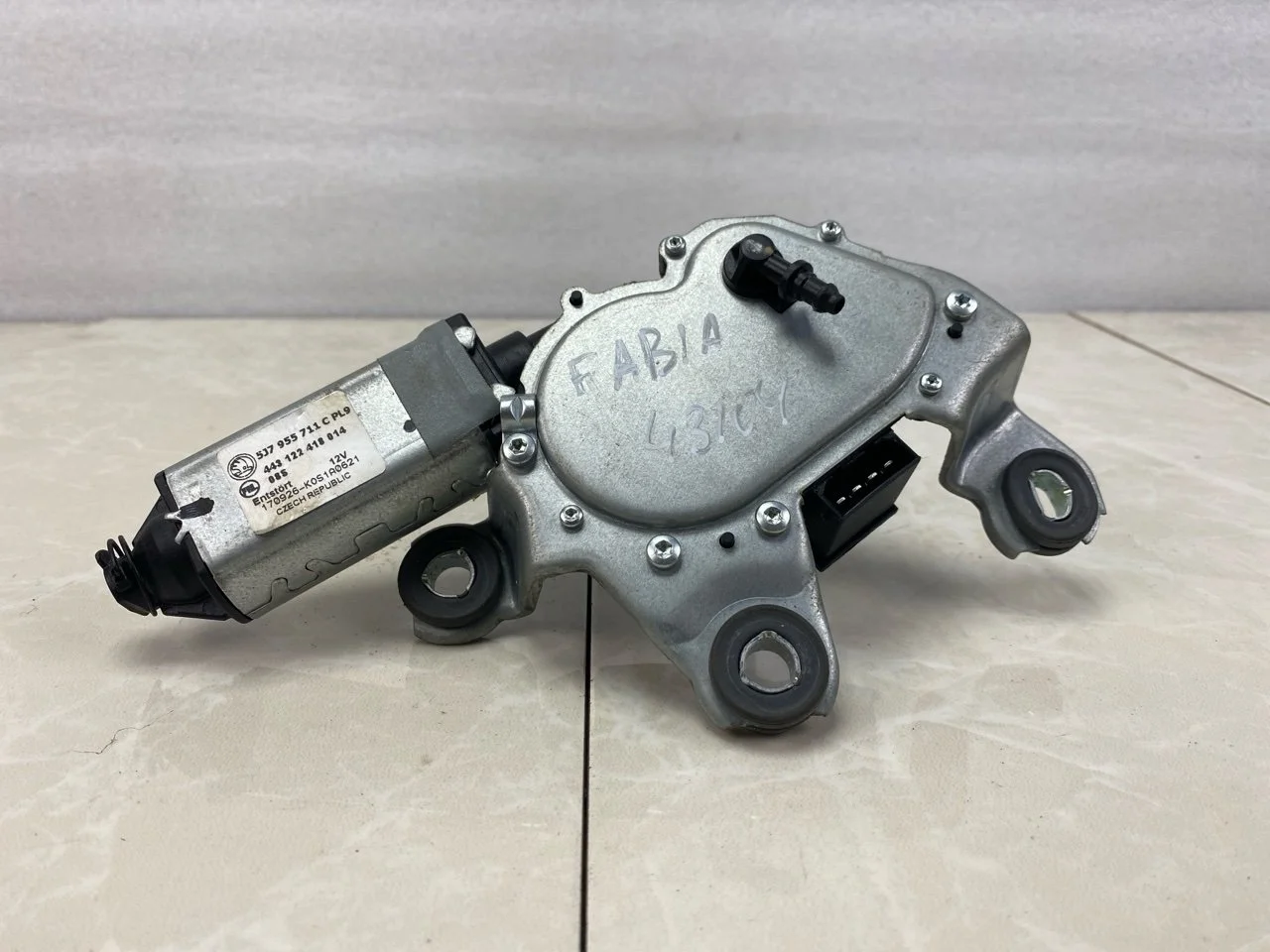 Моторчик дворника Skoda Fabia 2 2007-2015 5J7955711A, задний