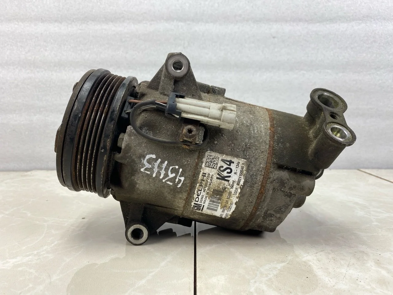 Компрессор кондиционера Opel Astra H 2004-2014 13322147 1.6 Z16XER