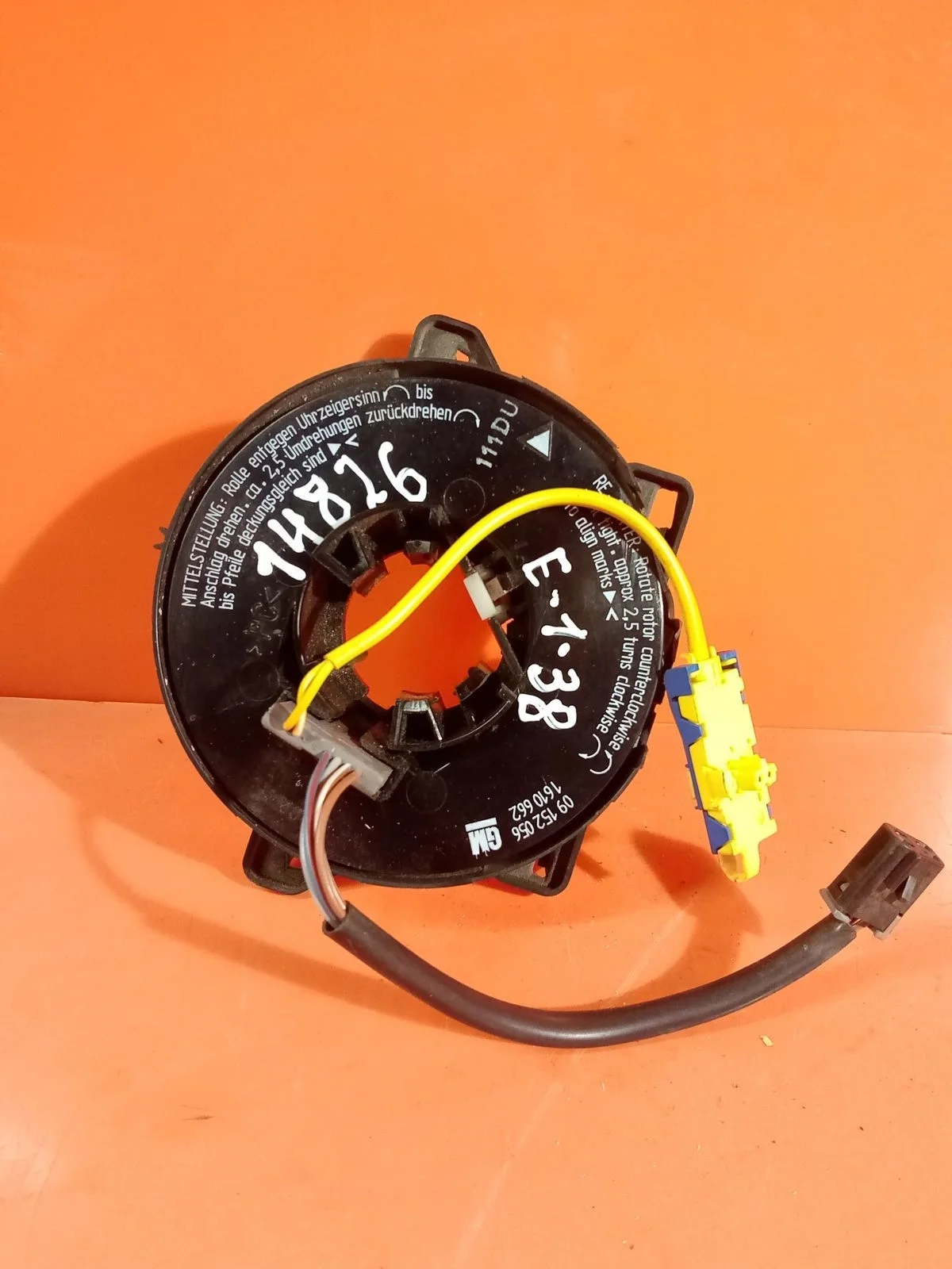 Кольцо (шлейф ) SRS Opel Vectra B рестайлинг (1999—2002) б.у