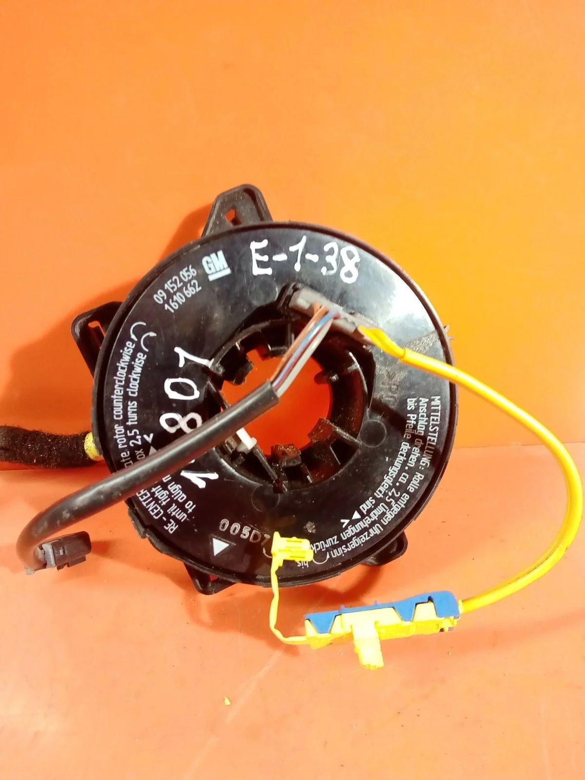 Кольцо (шлейф ) SRS Opel Vectra B рестайлинг (1999—2002) б.у