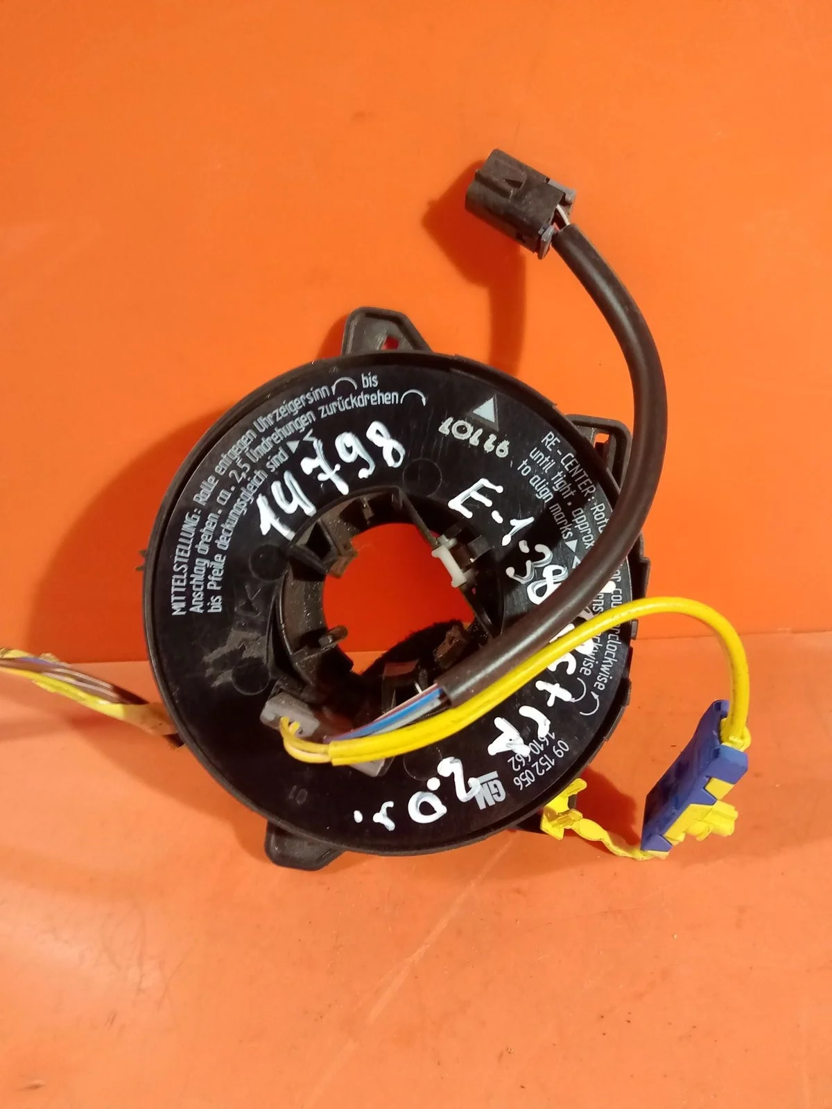 Кольцо (шлейф ) SRS Opel Vectra B рестайлинг (1999—2002) б.у