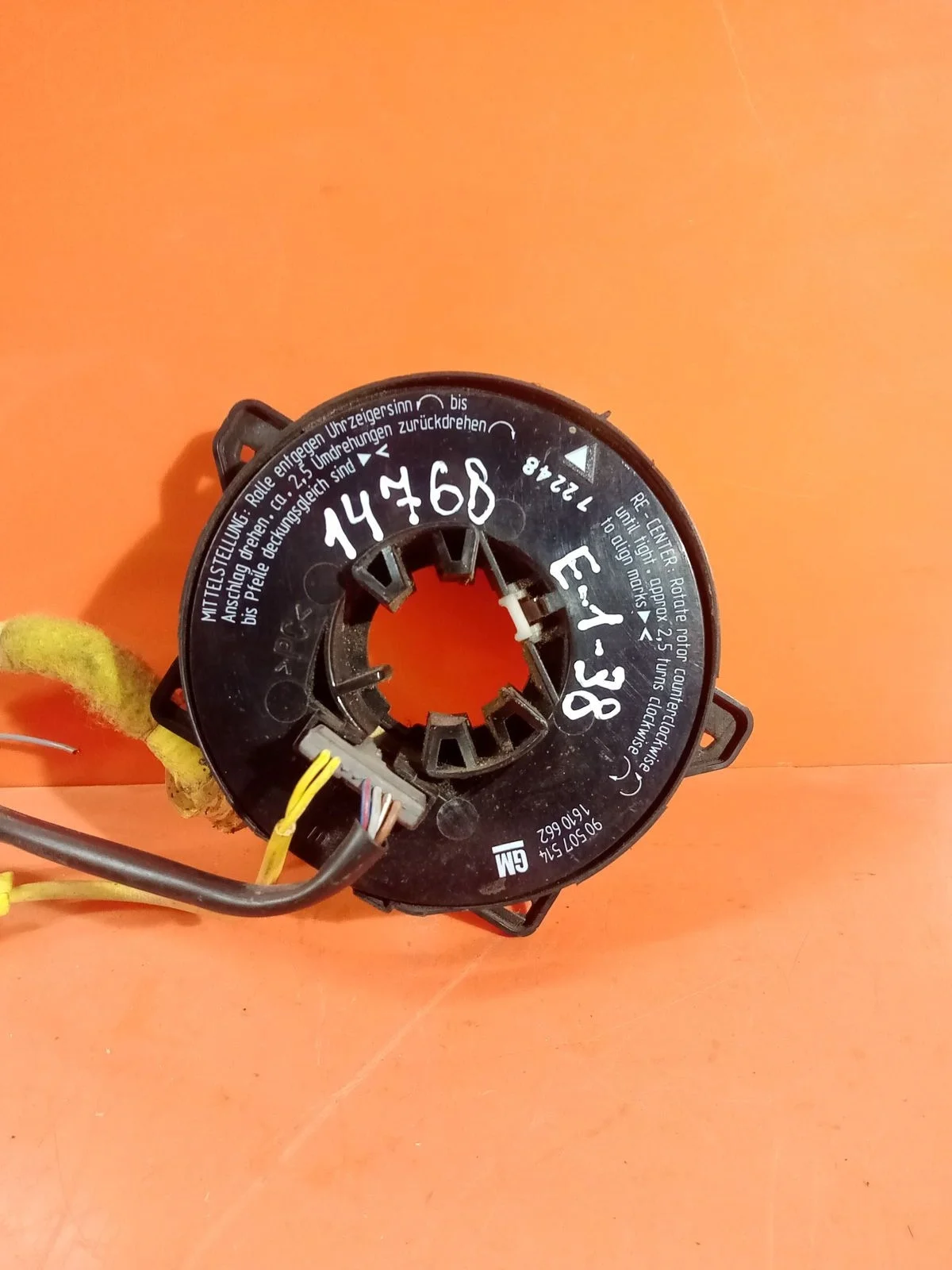 Кольцо (шлейф ) SRS Opel Vectra B рестайлинг (1999—2002) б.у