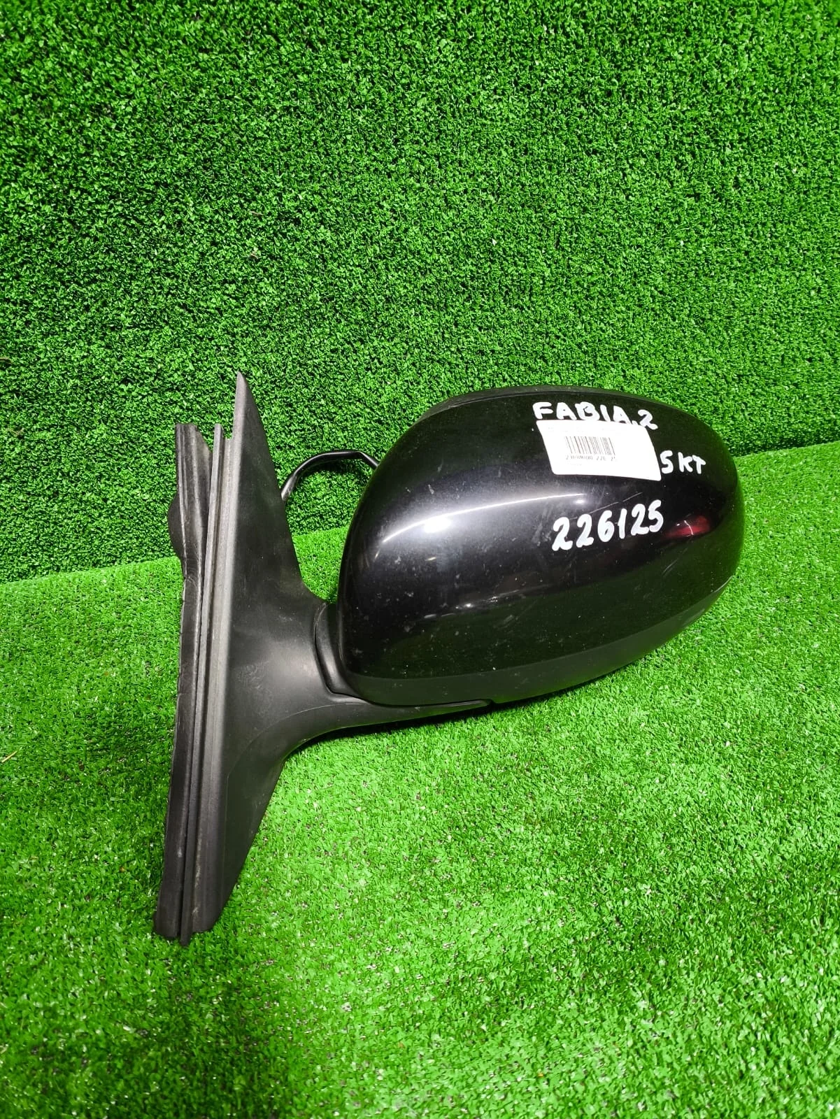 Зеркало SKODA FABIA 2 2007- электрическое левое 5 контактов чёрное б/у FABIA 2(2007-2015)