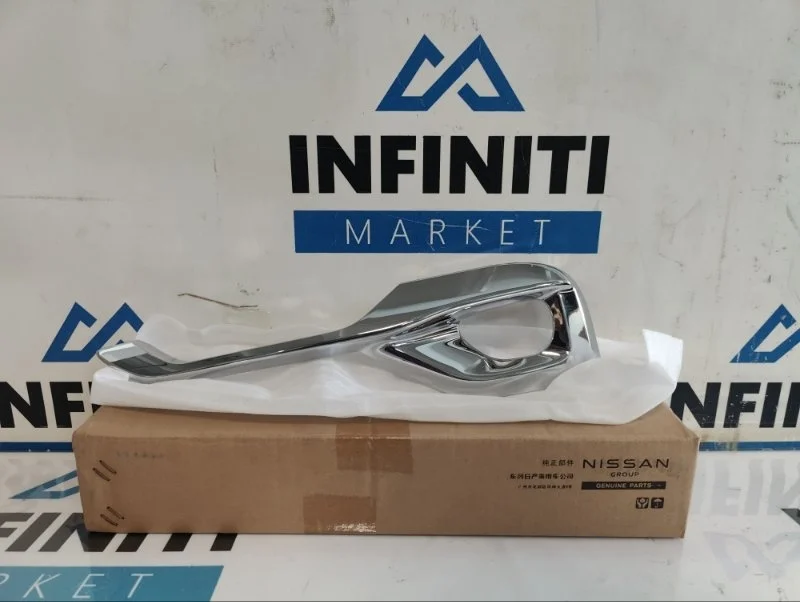 Накладка ПТФ окантовка противотуманки левая