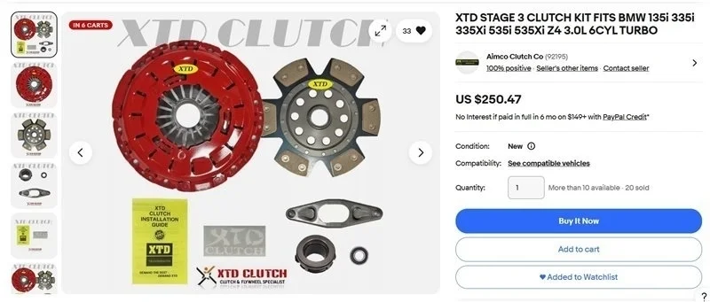 Комплект сцепления керамика Bmw 21208631999 N55 B58
