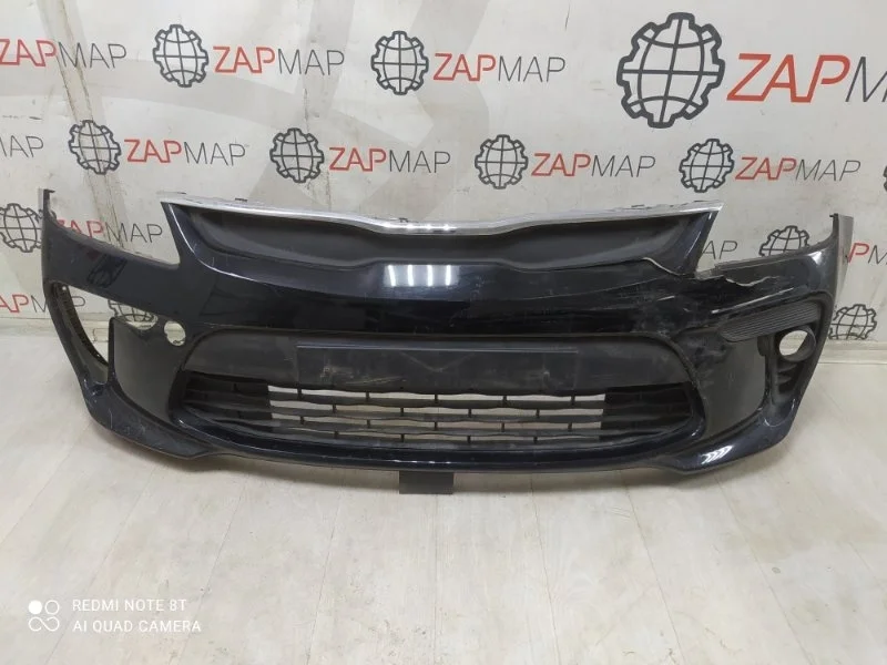 Бампер с решеткой радиатора Kia Rio 4 FB 2017-Нв