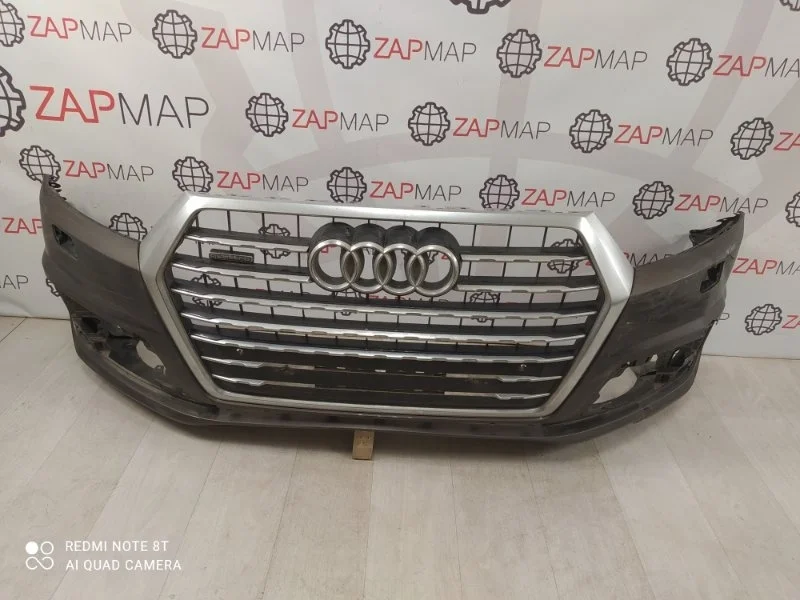 Бампер с решеткой радиатора Audi Q7 4M 2015-НВ