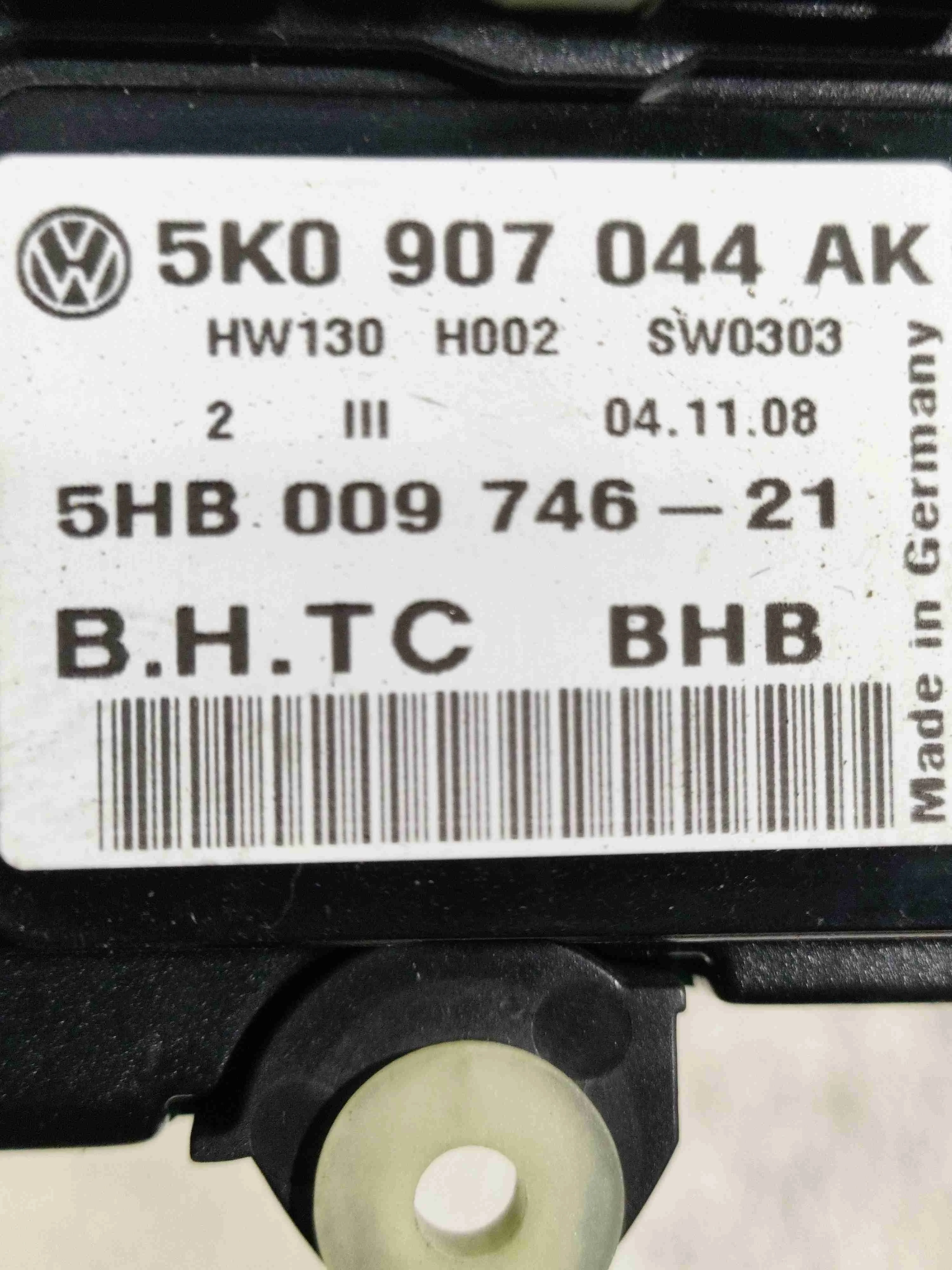 Блок управления печки/климат-контроля Volkswagen Golf 6 (2008-2015) 2008 5K0907044AK