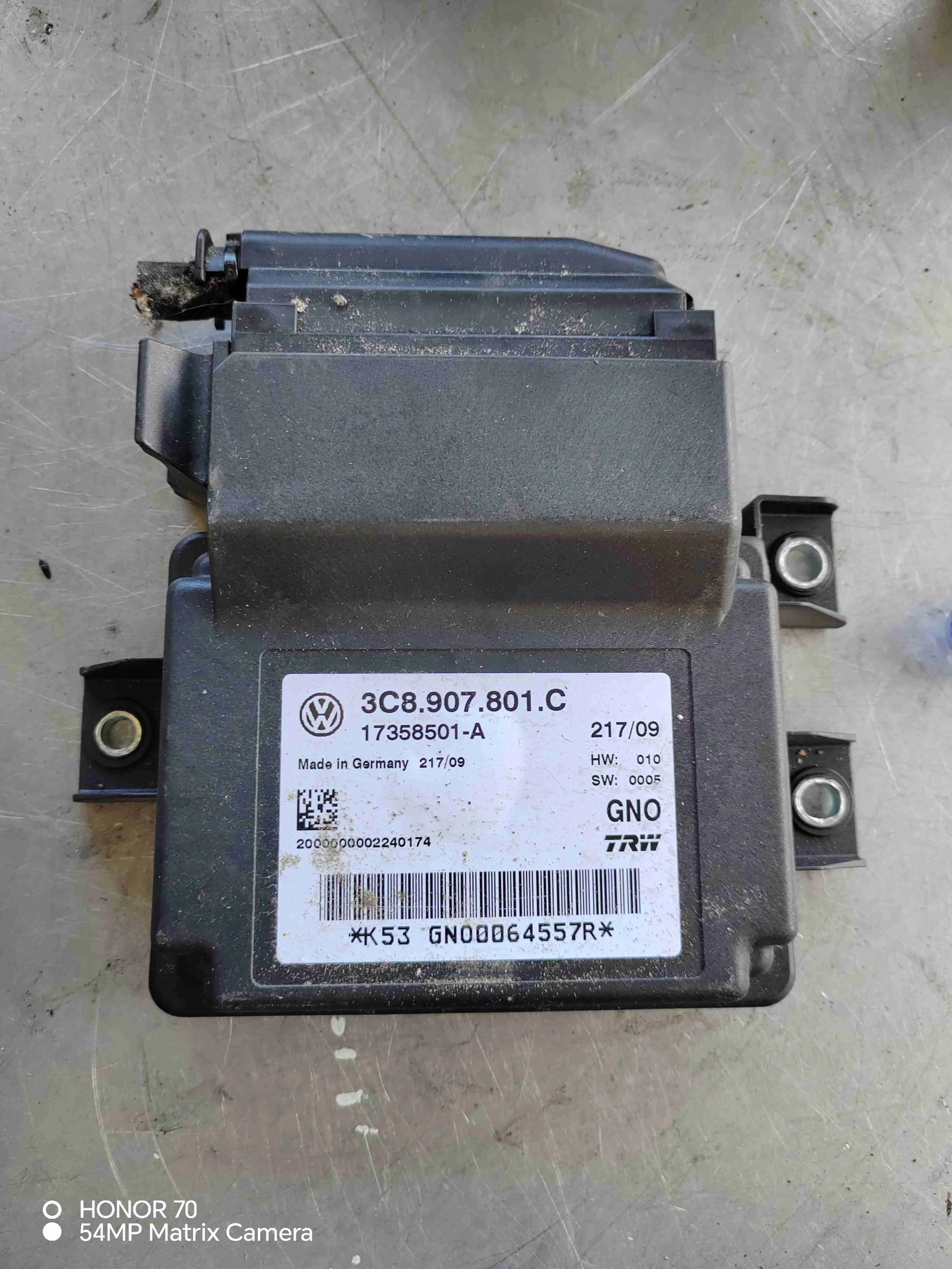 Блок ручника (стояночного тормоза) Volkswagen Passat B6(2005-2010) 2008 3C8907801C