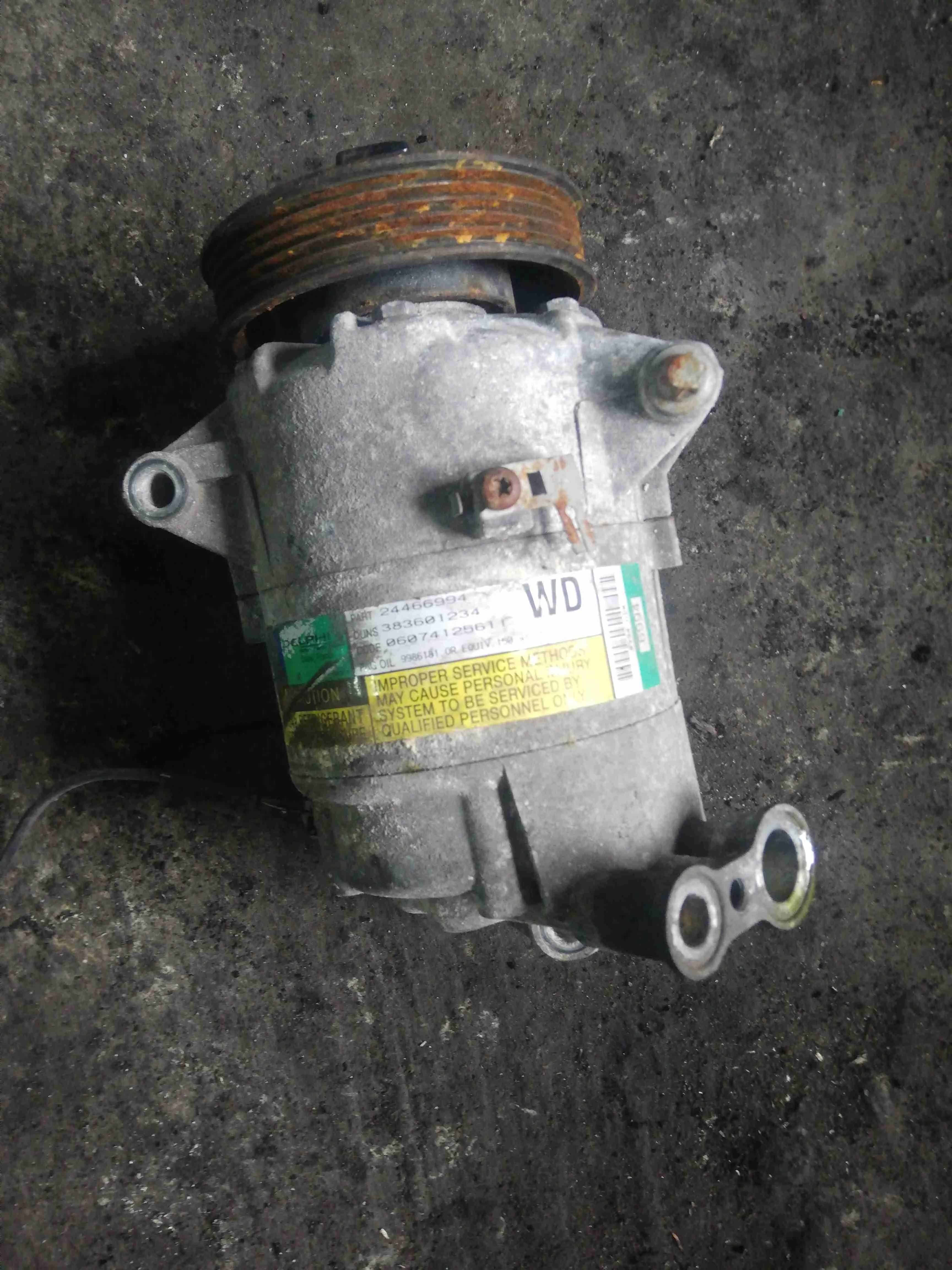 Компрессор кондиционера Opel astra H(2004-2010) 2006 24466994