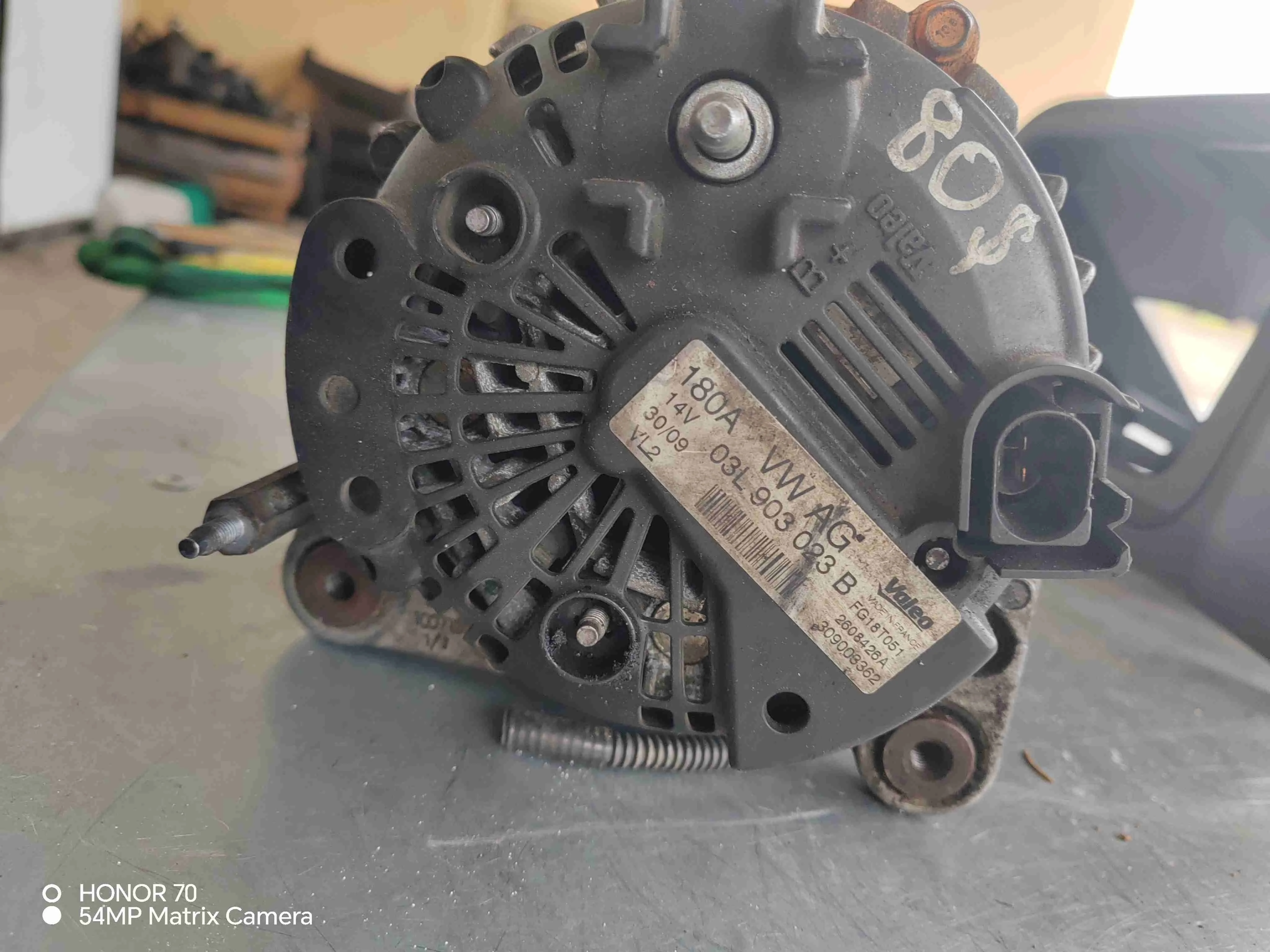 Генератор Volkswagen Sharan Rest(2000-2010) 2006 03L903023B