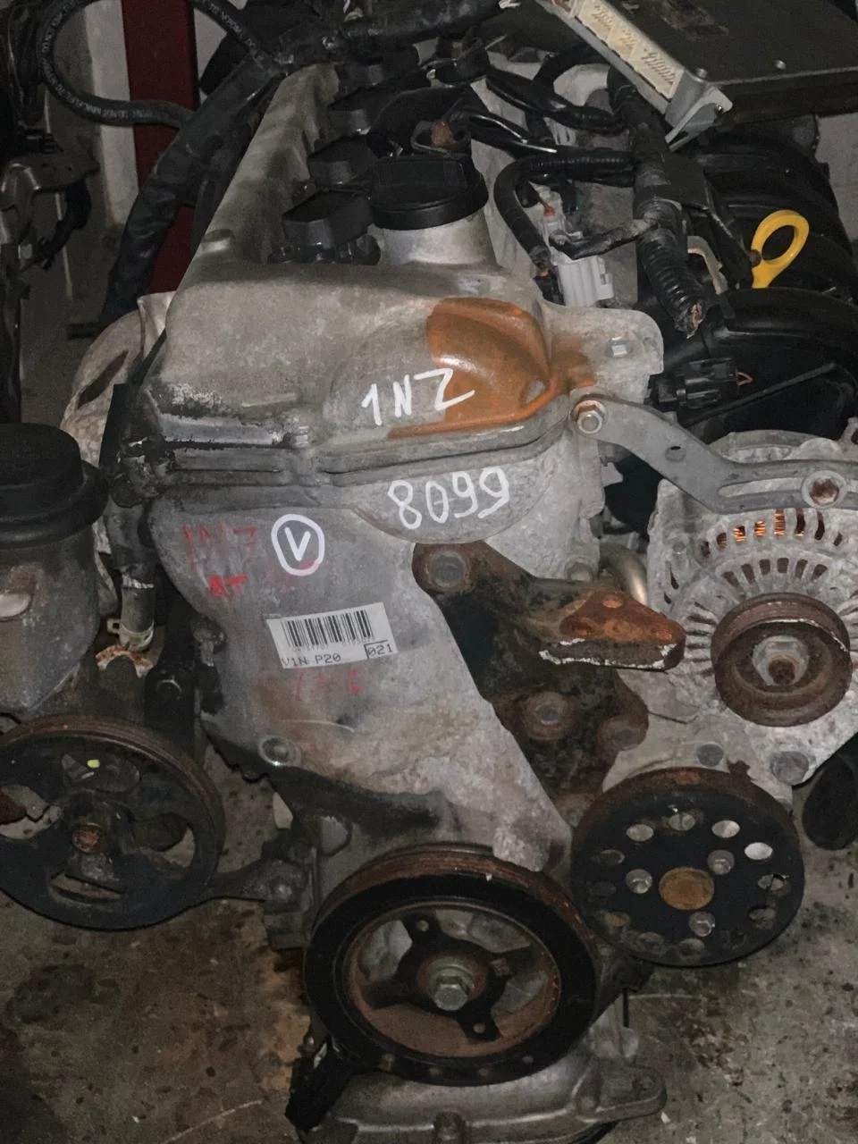 Двигатель TOYOTA ALLEX 1NZ-FE NCP10 T238099