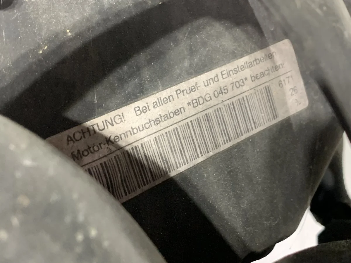 Двигатель Audi A6 C5 рестайлинг (2001—2004) BDG/BDH 2.5 D дизель Передний