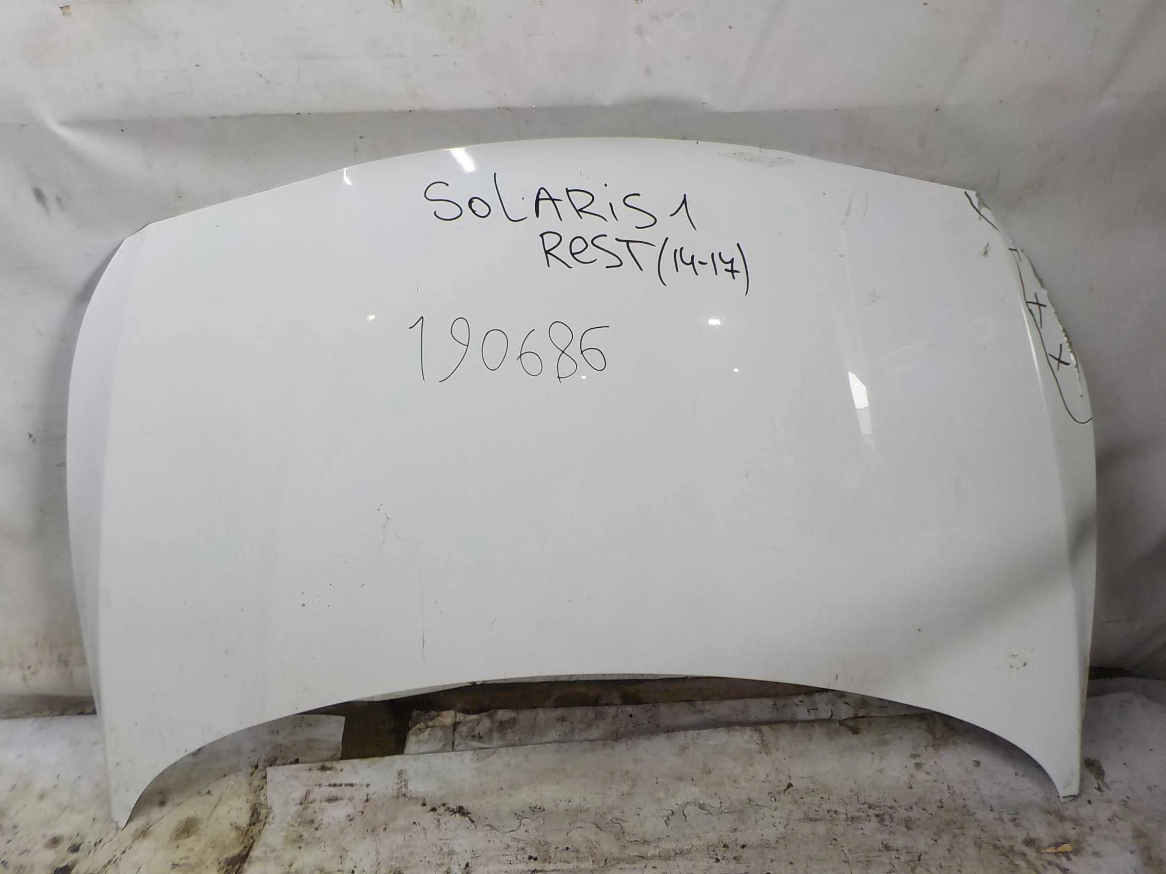 Капот Hyundai Solaris I рестайлинг (2014—2017)