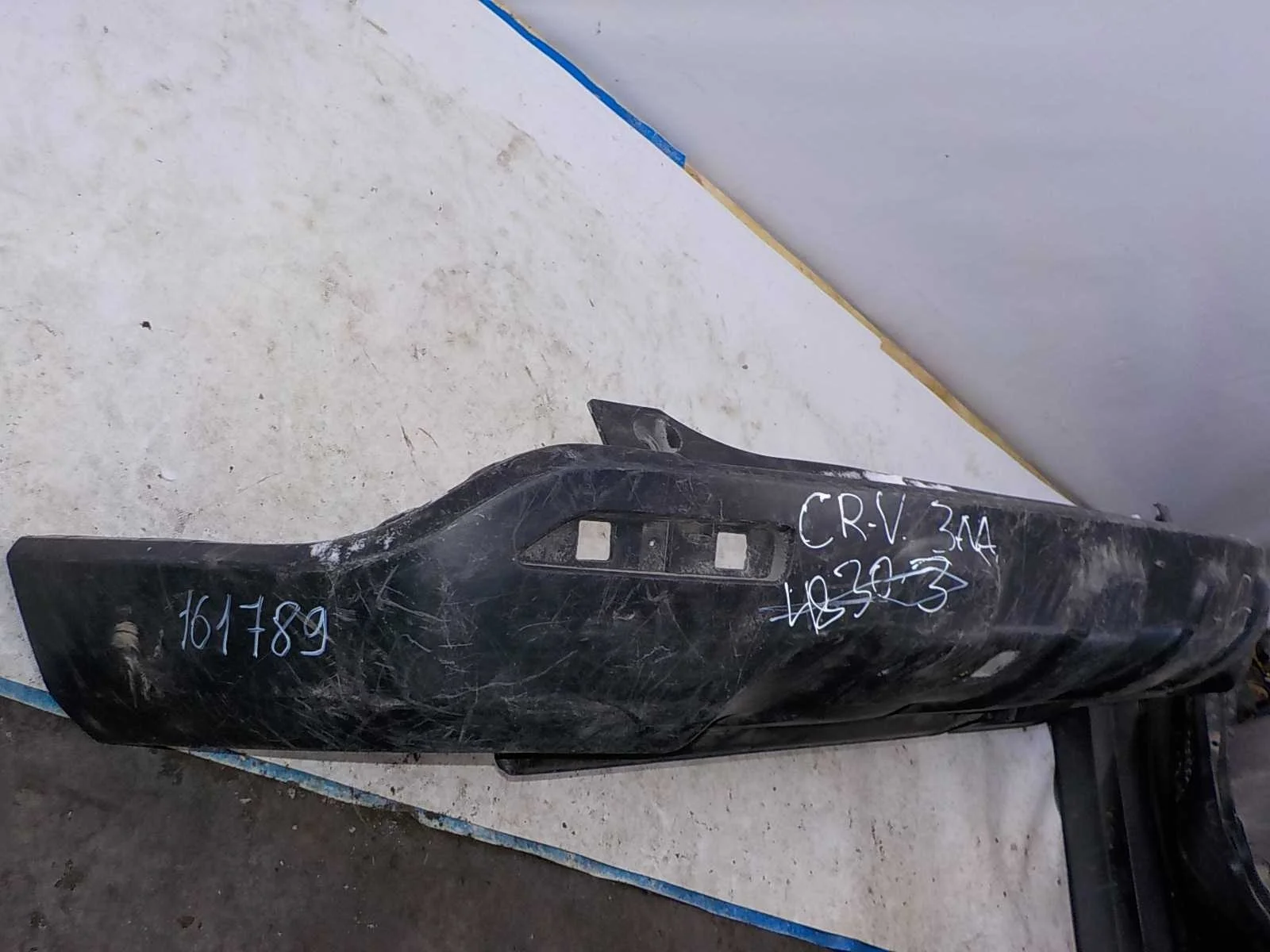 накладка на бампер Honda CR-V III рестайлинг (2009—2012) Зад