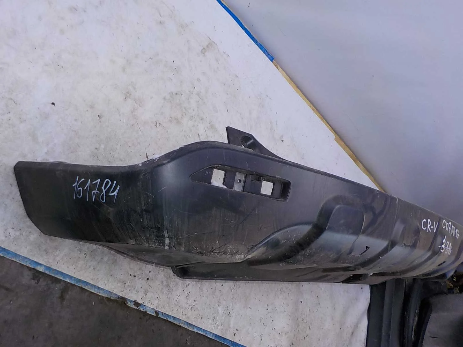 накладка на бампер Honda CR-V III рестайлинг (2009—2012) Зад