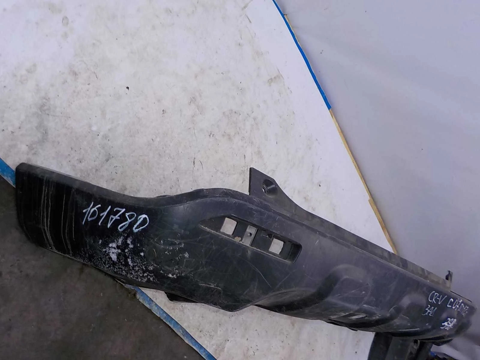 накладка на бампер Honda CR-V III рестайлинг (2009—2012) Зад