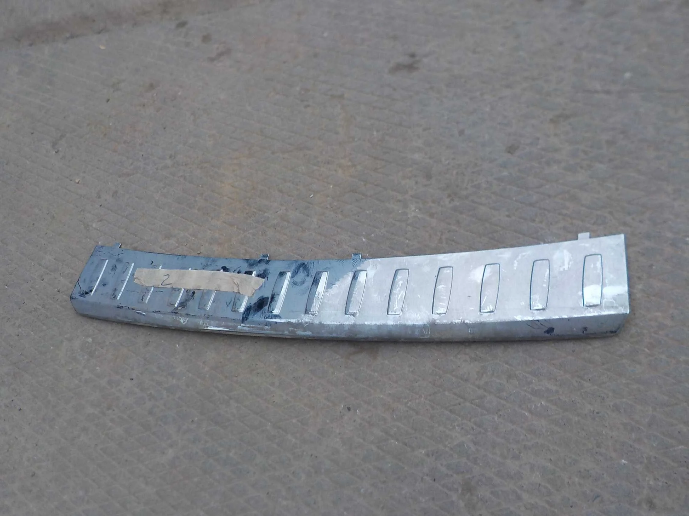 накладка на бампер Mercedes-Benz M-класс W166 (2011—2015) Зад