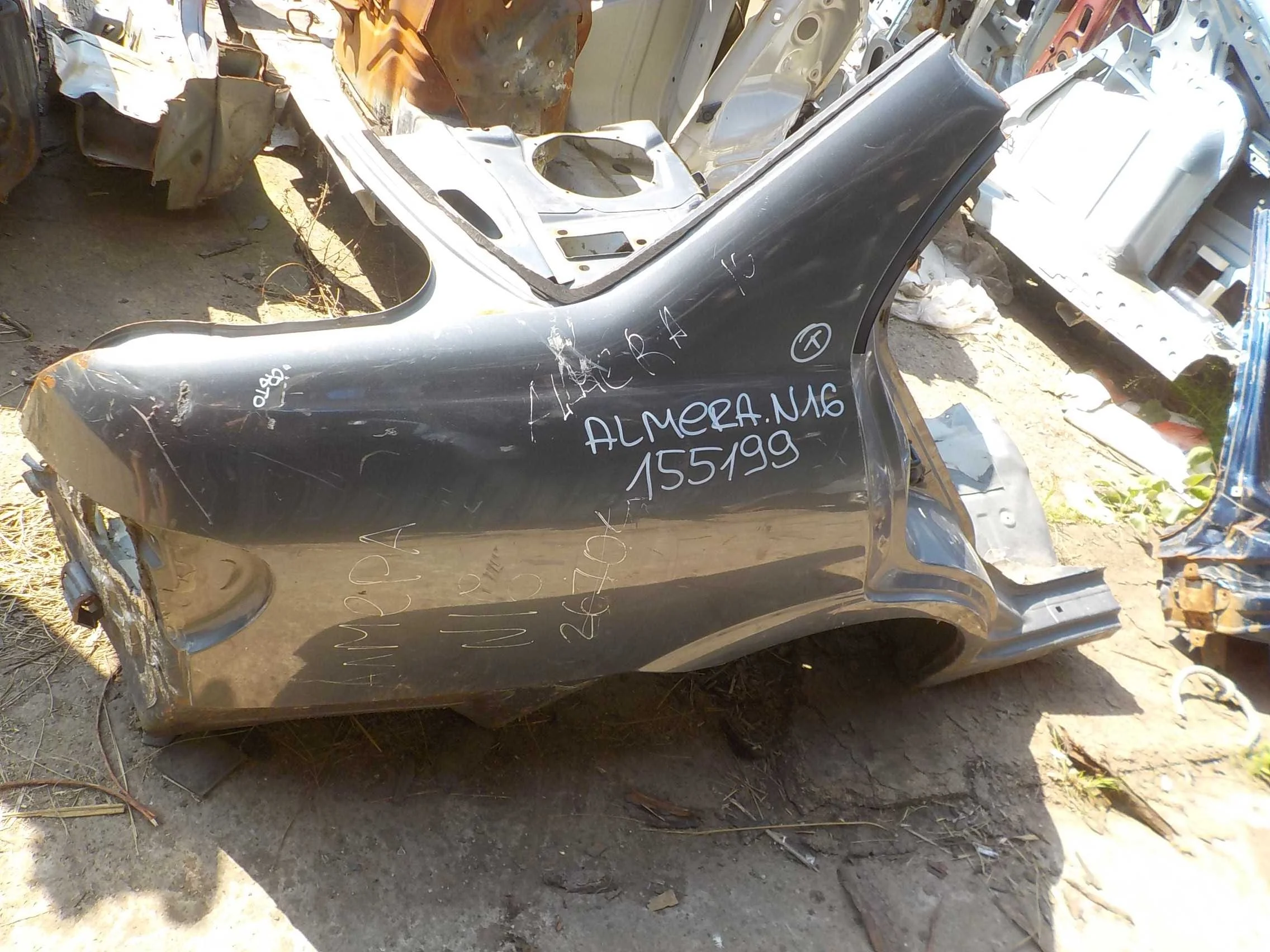 Крыло Nissan Almera N16 рестайлинг (2002—2006) Зад Право