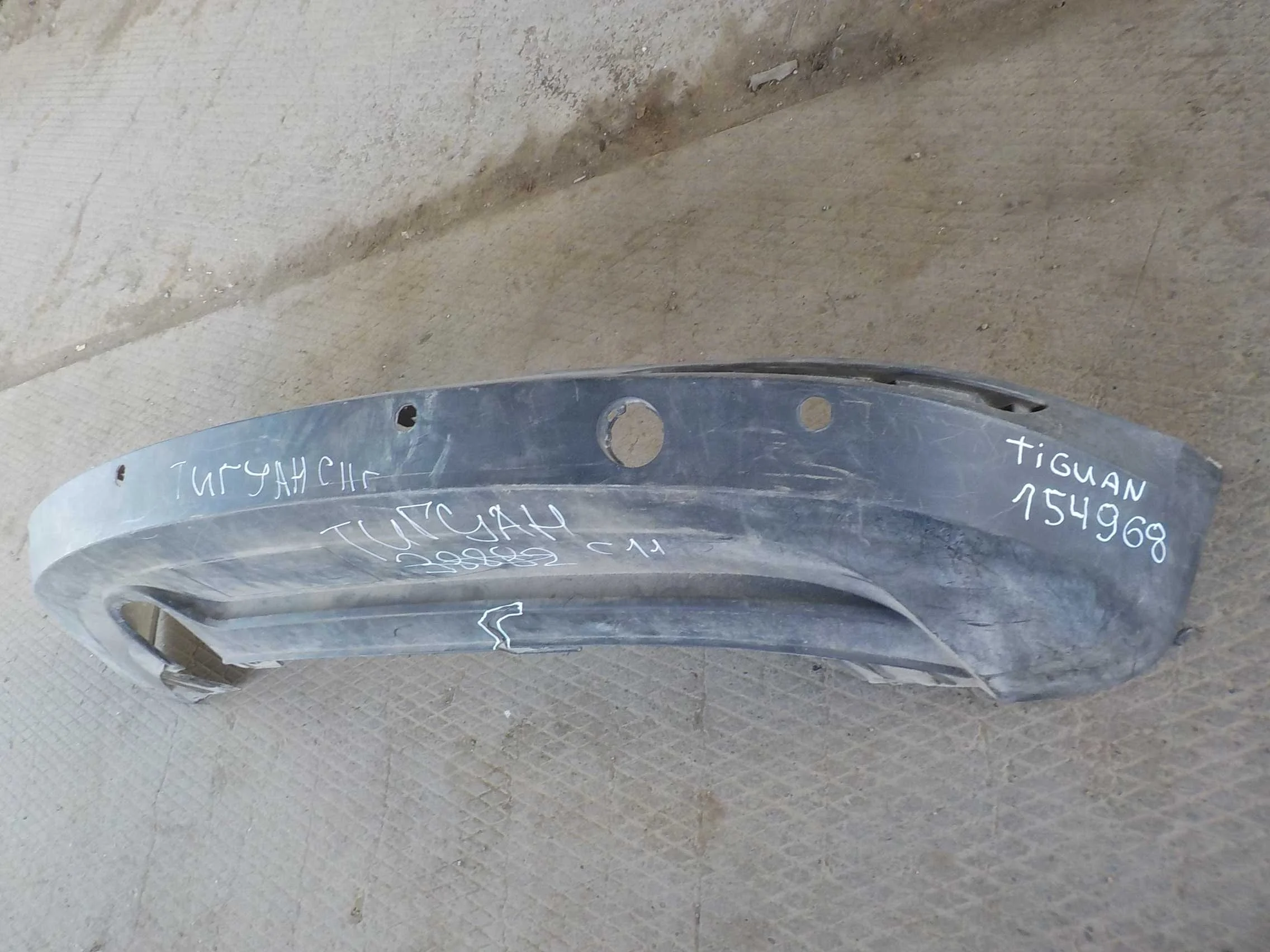 накладка на бампер Volkswagen Tiguan I (2007—2011) Зад